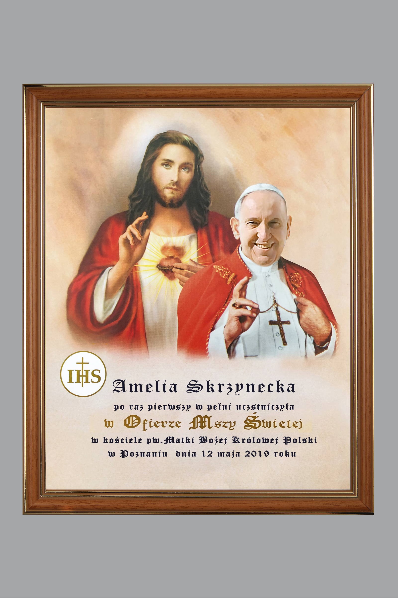 Obrazek komunijny pamiątkowy OPK 32 - obraz 0