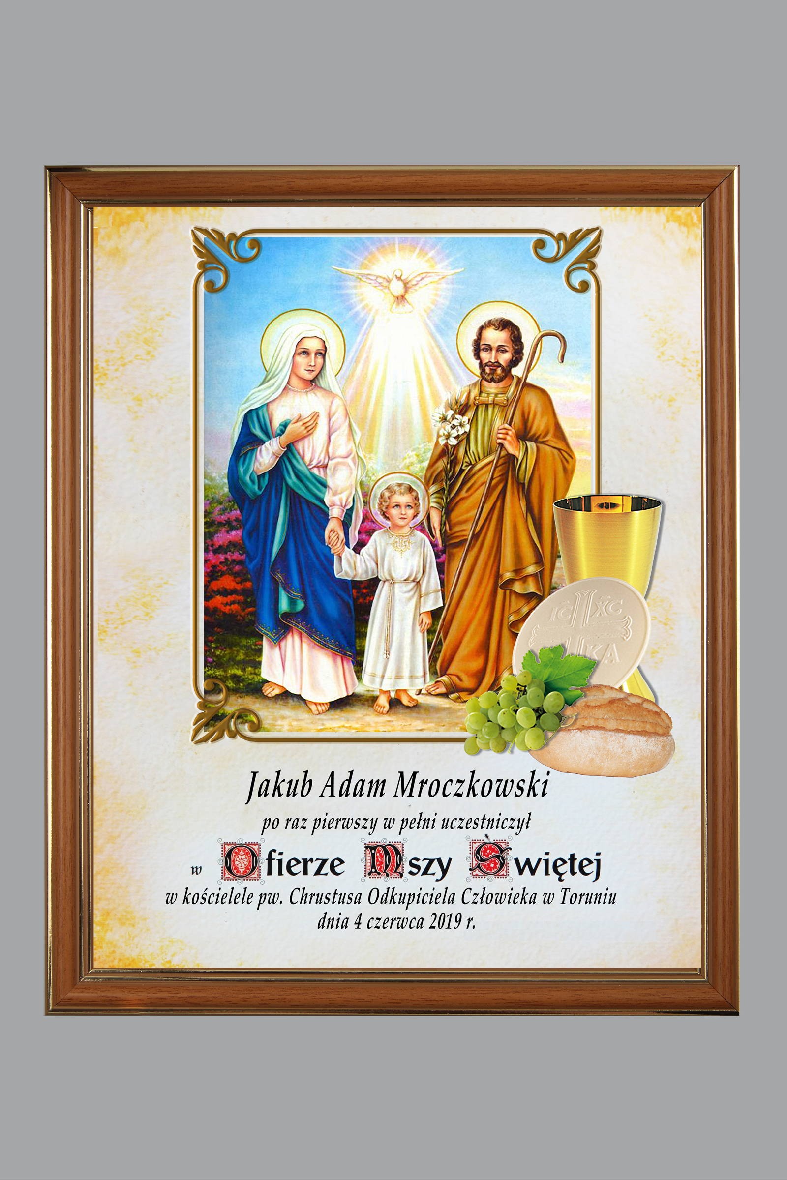 Obrazek komunijny pamiątkowy OPK 11 - obraz 0