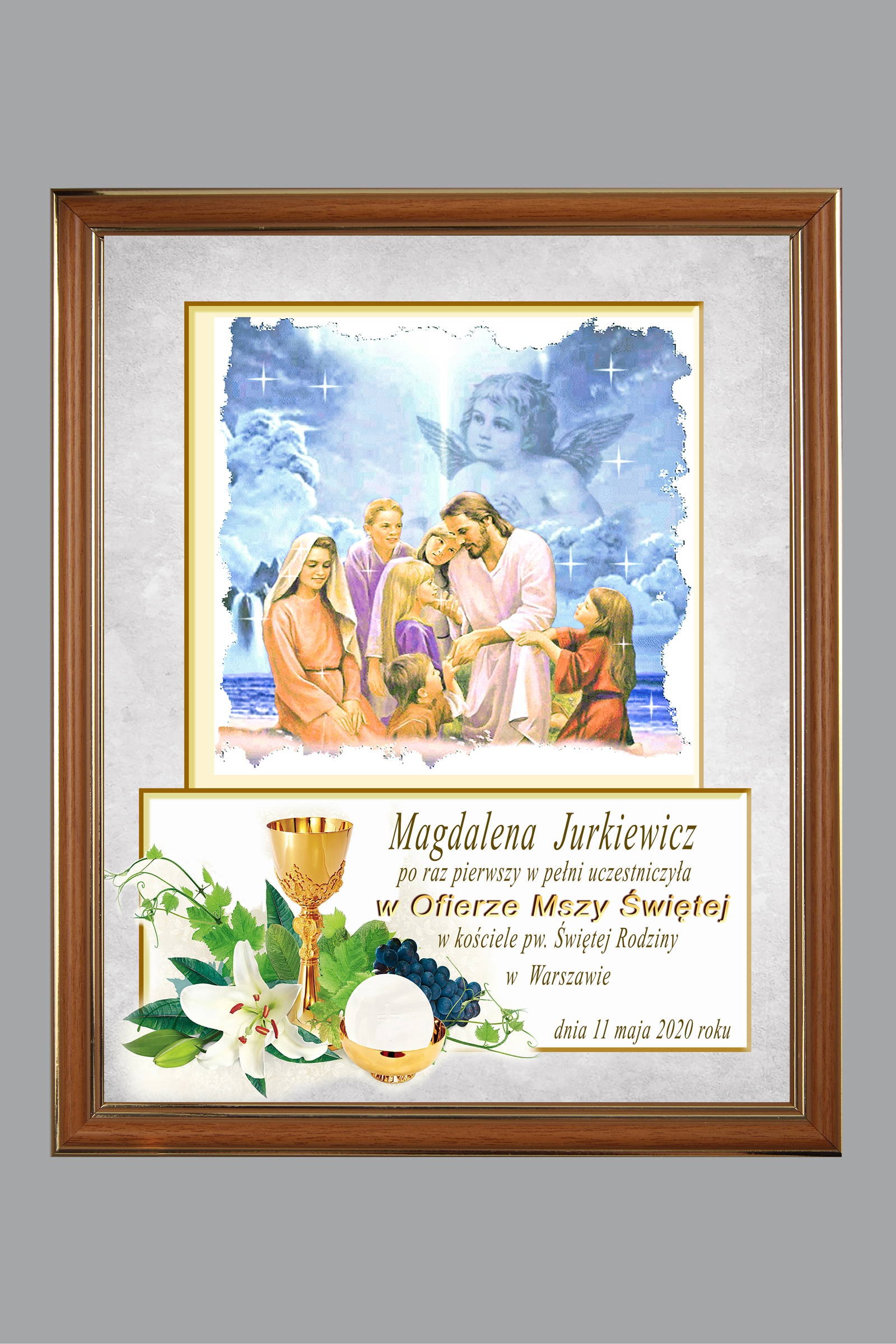 Obrazek komunijny pamiątkowy OPK 13 - obraz 0