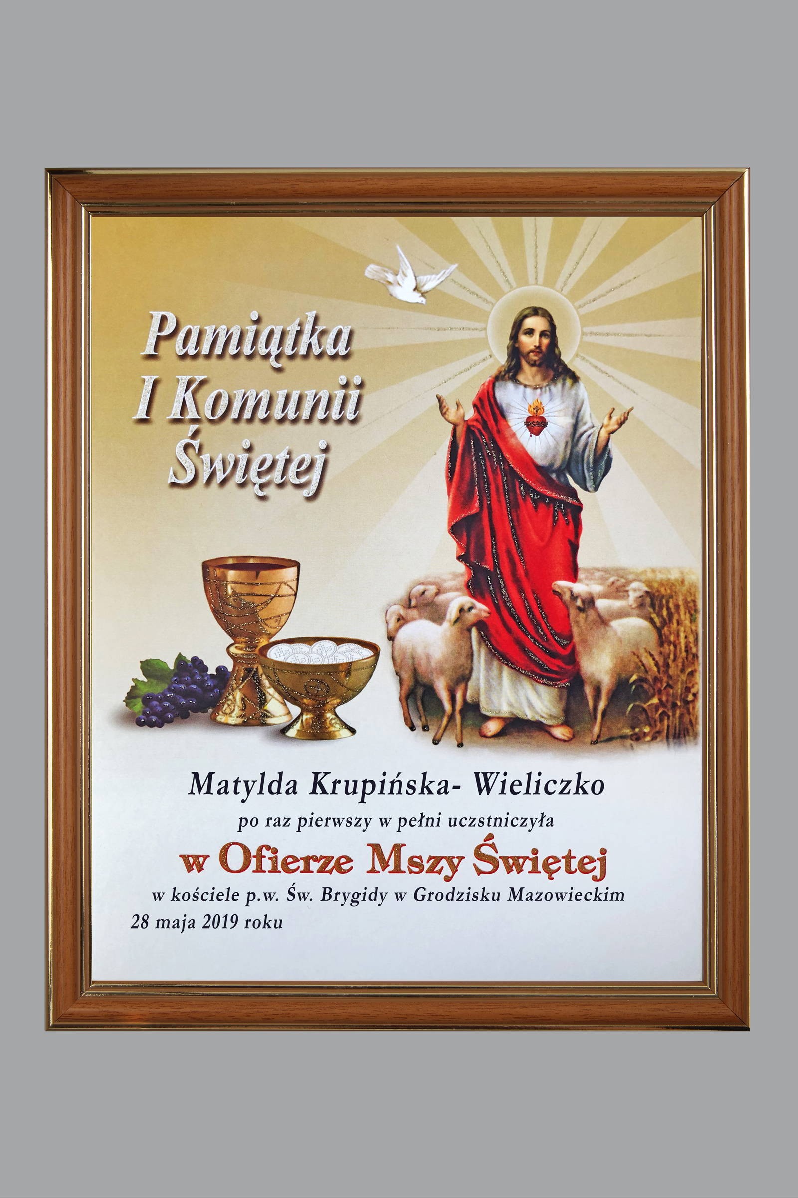 Obrazek komunijny pamiątkowy OPK 31 - obraz 0