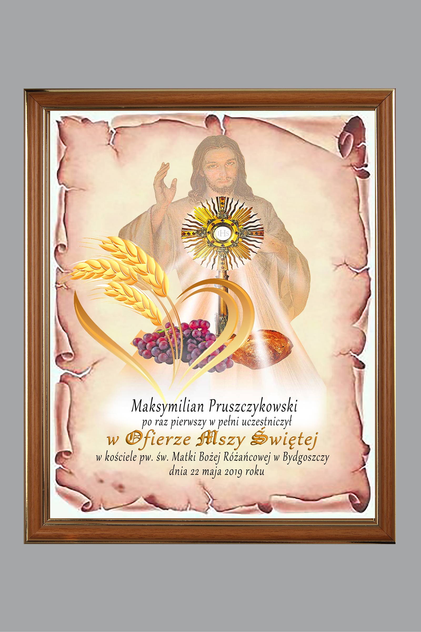 Obrazek komunijny pamiątkowy OPK 12 - obraz 0