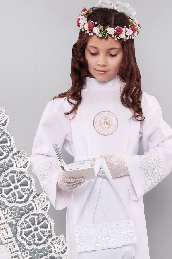 Alba komunijna z gipiurą 8a/Z1 - z zakładką