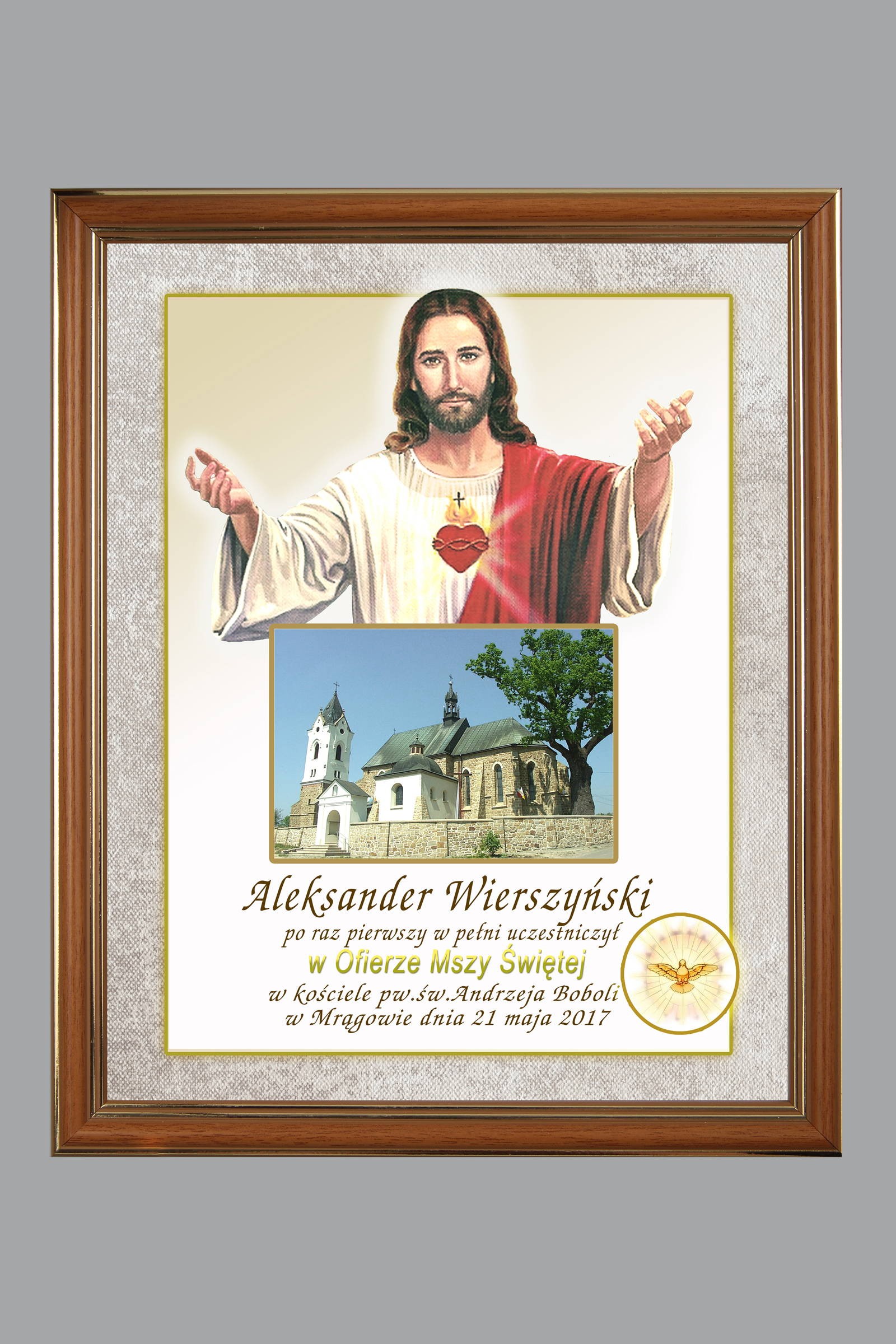 Obrazek komunijny ze zdjęciem OPK 105 - obraz 0