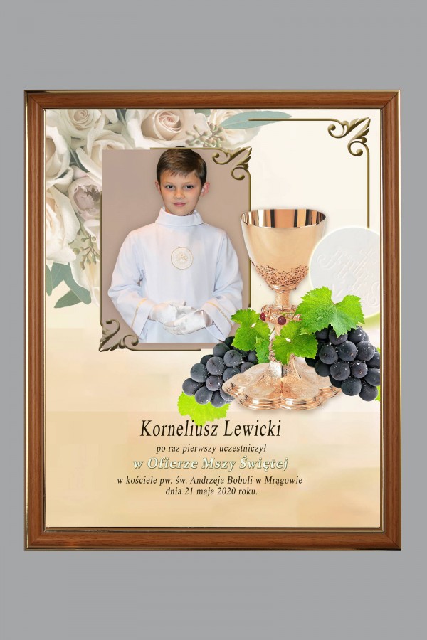 Obrazek komunijny ze zdjęciem OPK 108