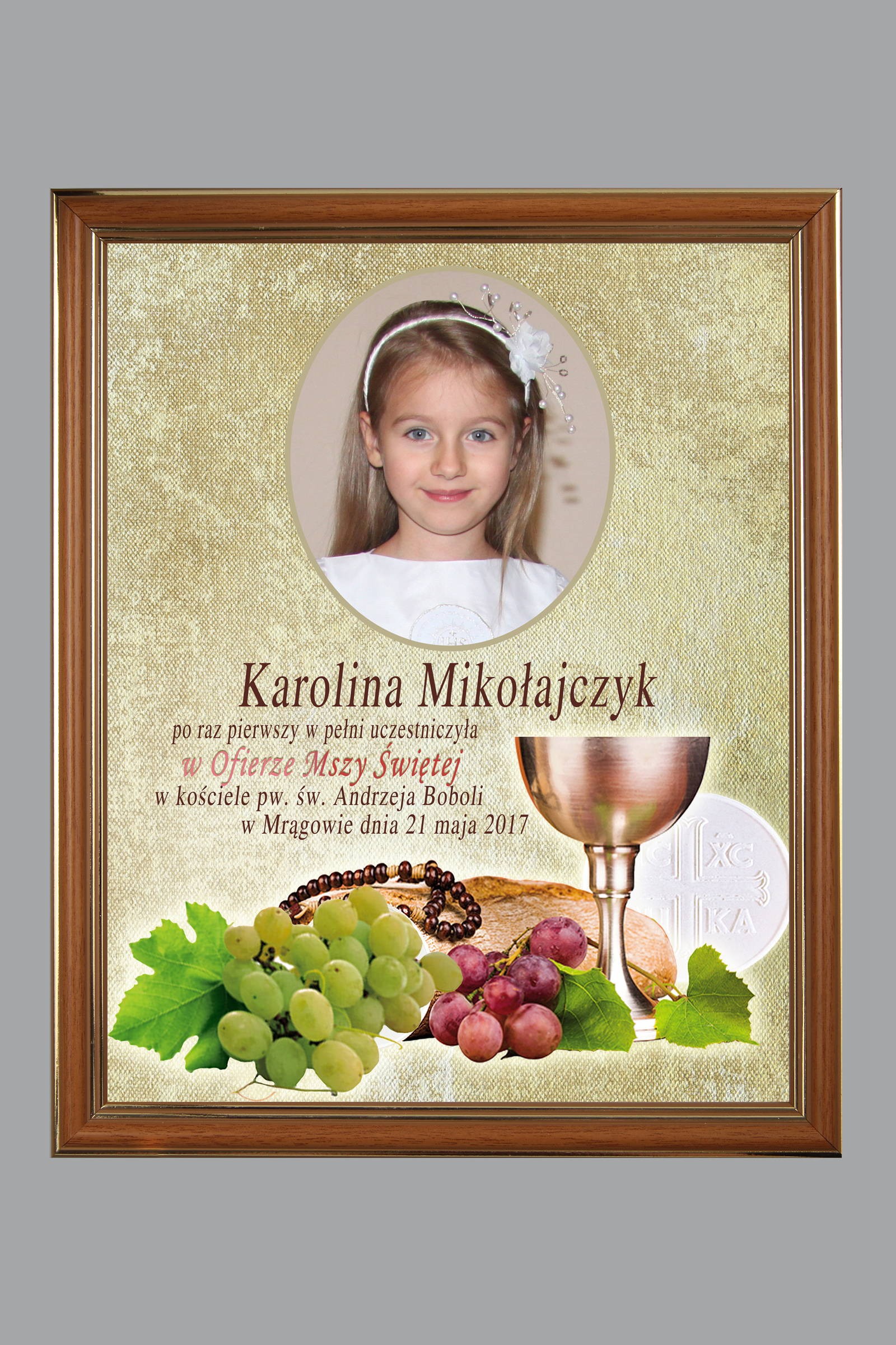 Obrazek komunijny ze zdjęciem OPK 109 - obraz 0