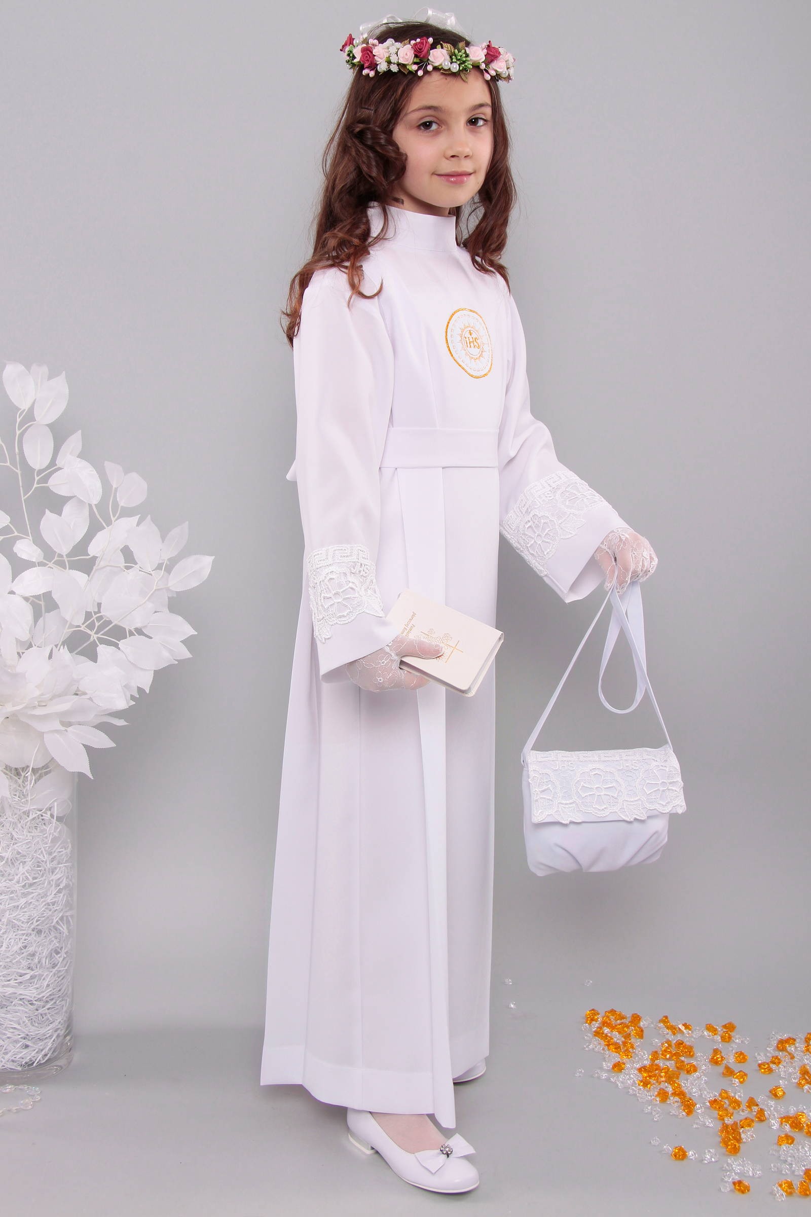 Alba komunijna z gipiurą 8a/Z1 - z zakładką - obraz 2