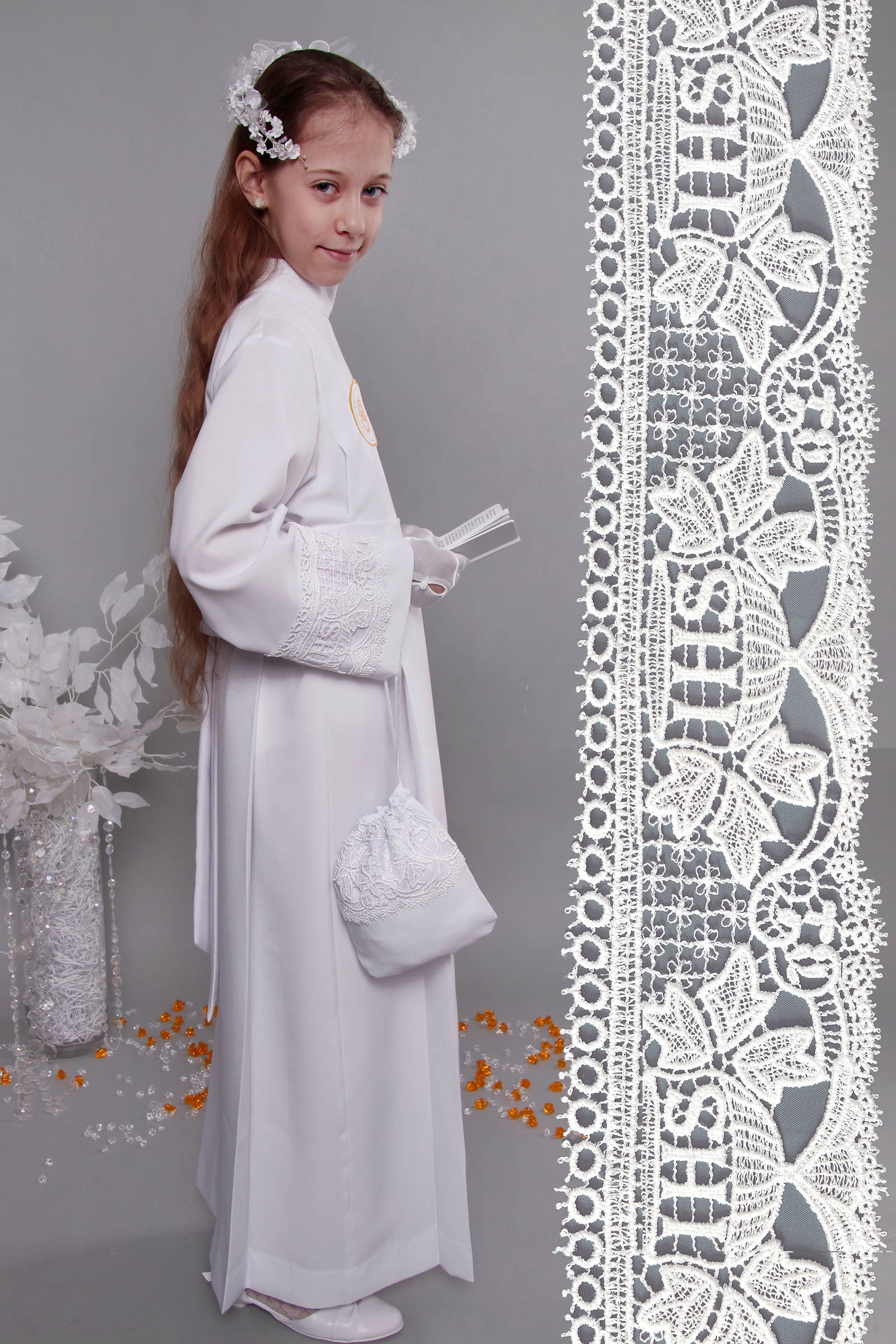 Alba komunijna z gipiurą 8a/Z3 - z zakładką - obraz 1