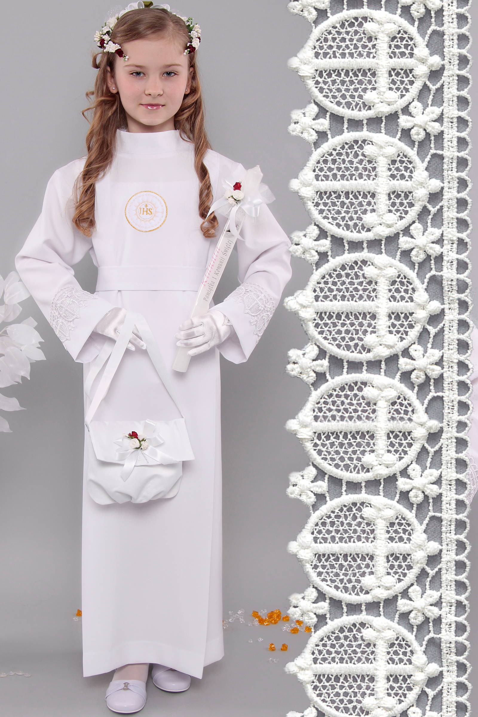 Alba komunijna z gipiurą 8a/Z2 - z zakładką - obraz 1