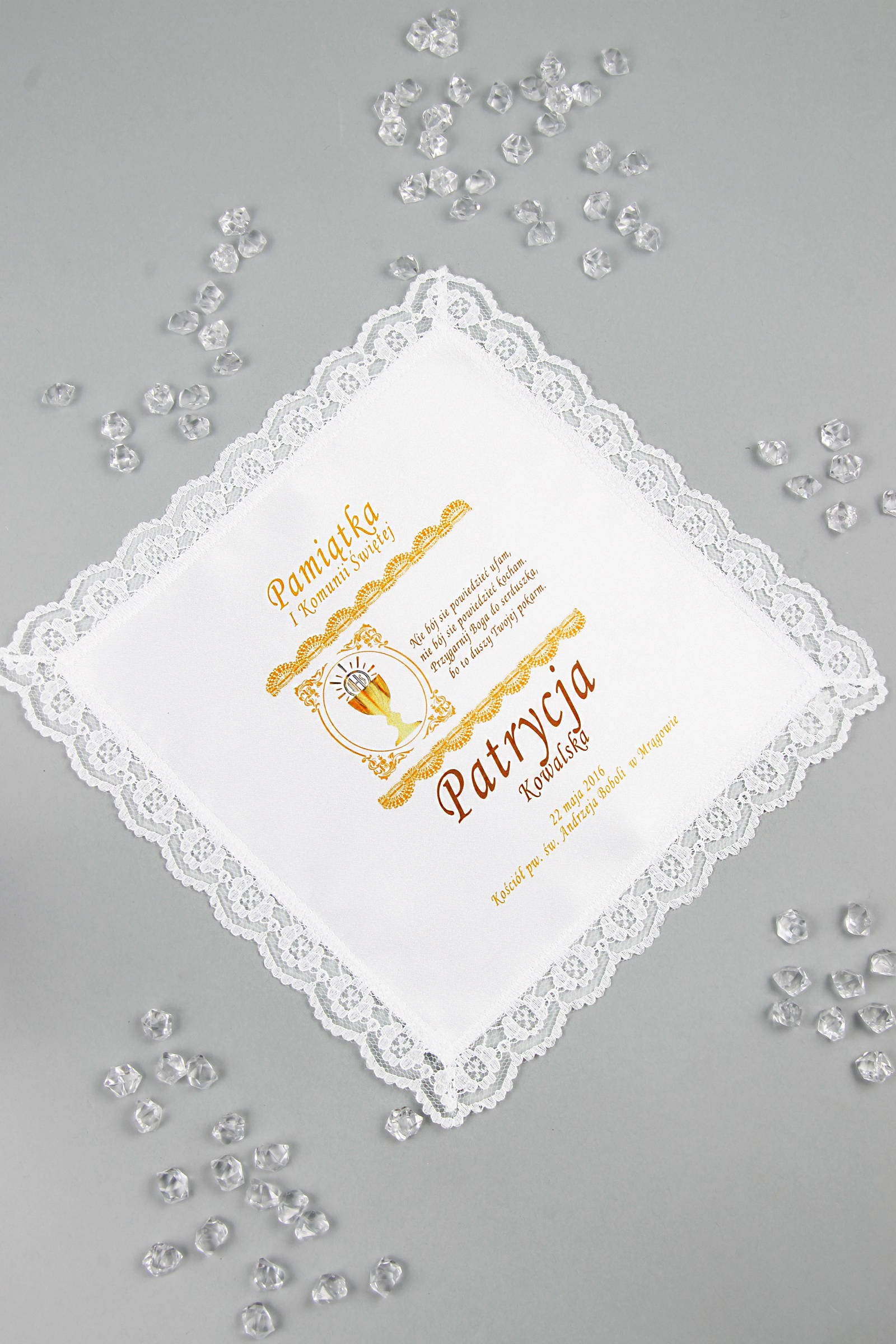 Chusteczka komunijna z grafiką personalizowana CHGI 10 - obraz 1