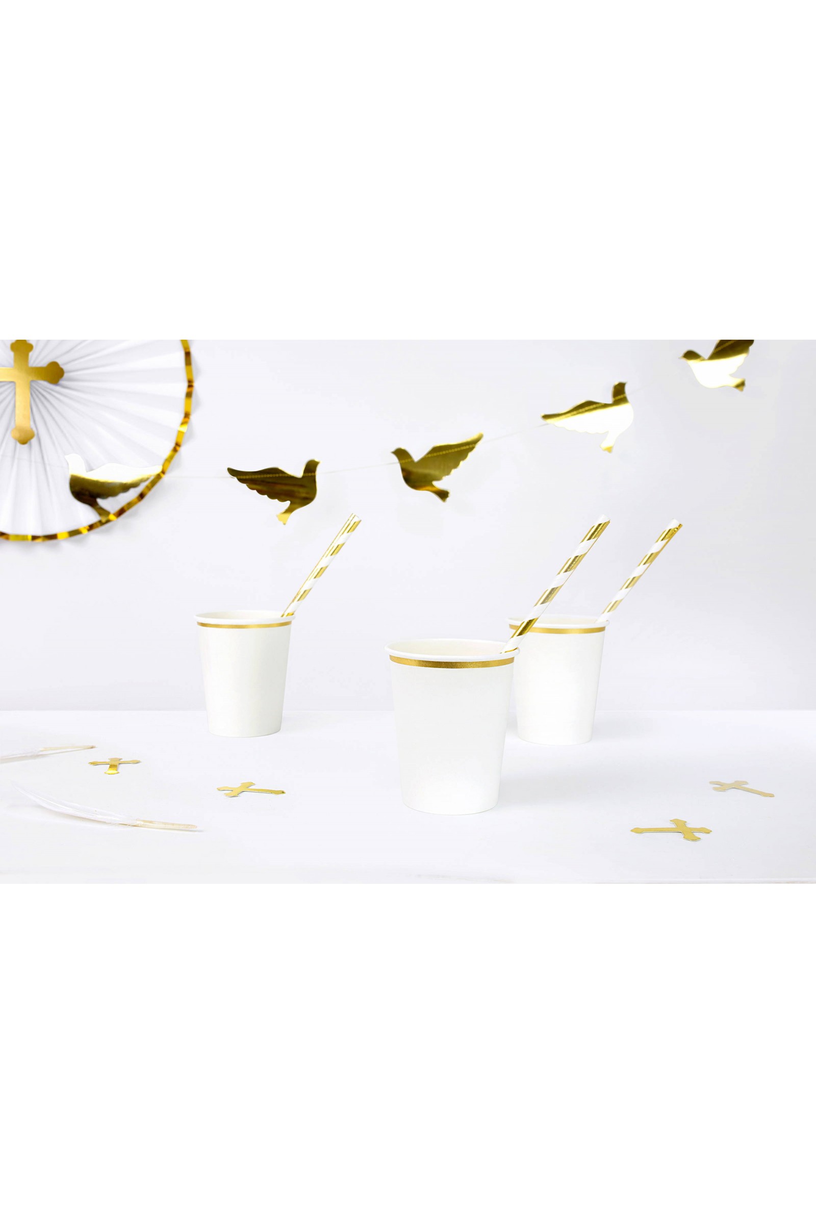 Dekoracje komunijne - kubeczki ze złotem - obraz 2