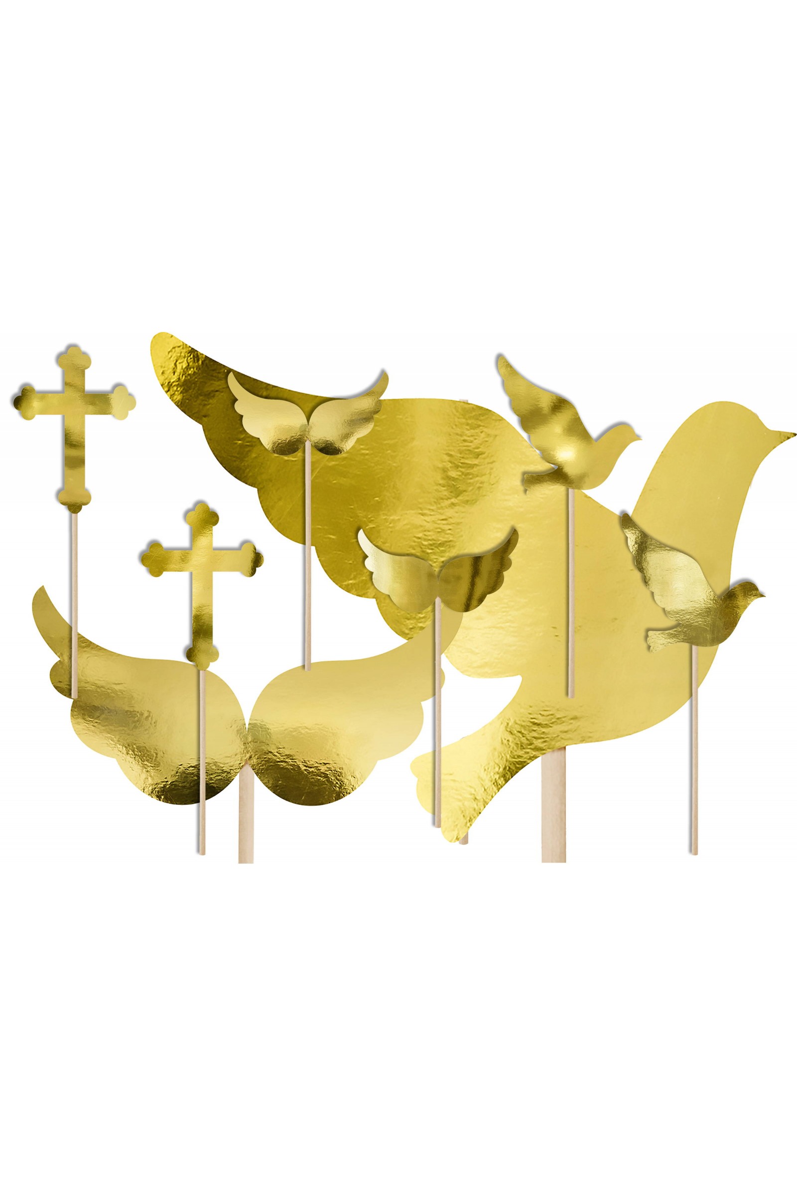 Dekoracje komunijne - symbole na mufinki - komplet - obraz 3