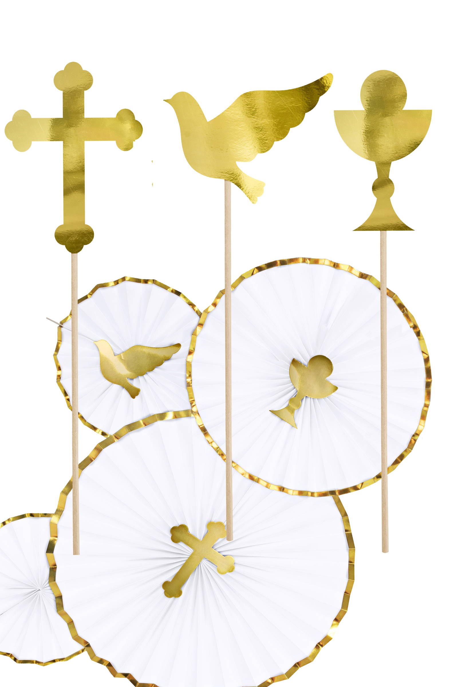 Dekoracje komunijne - większe symbole - komplet - obraz 0