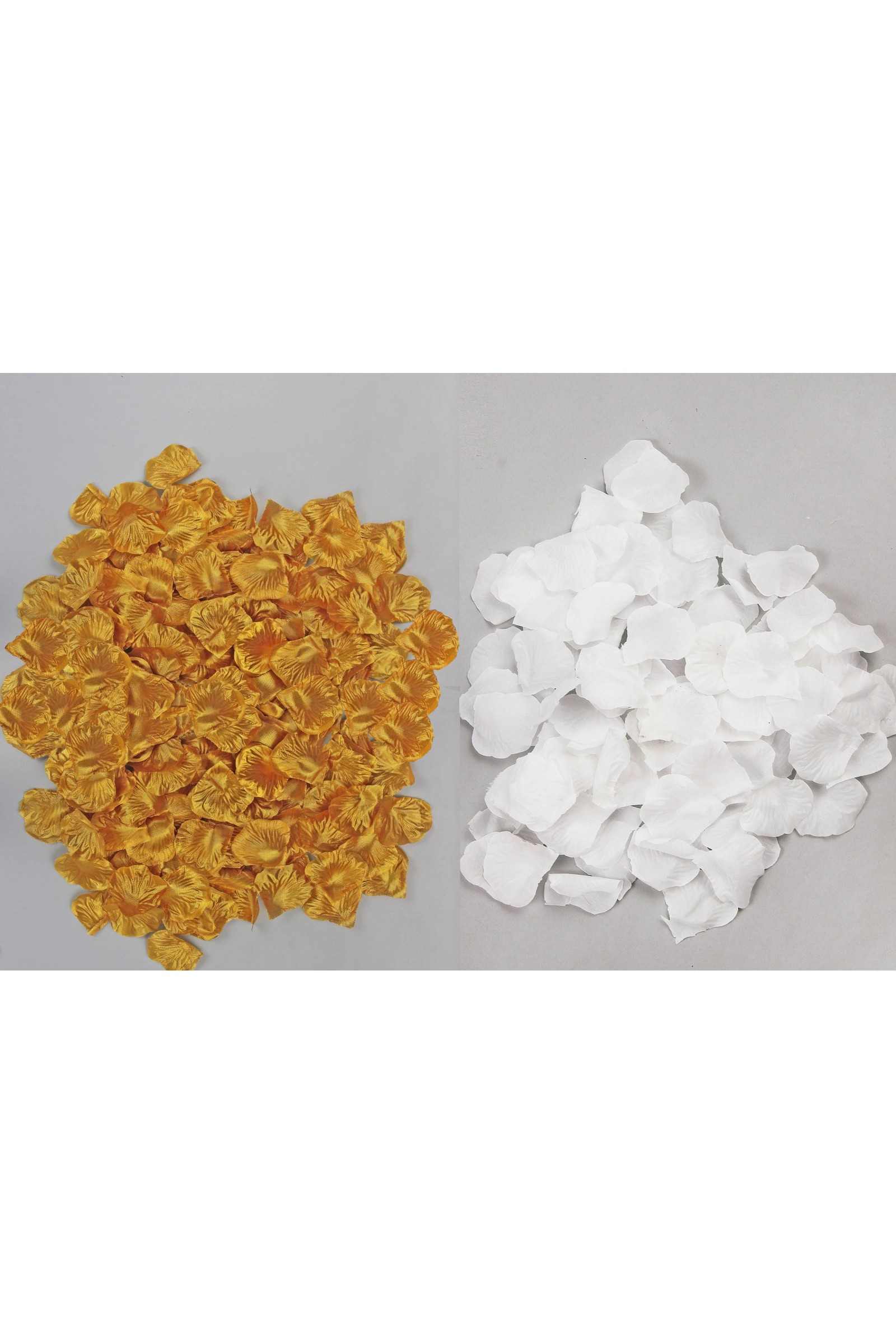 Komunijne ozdoby stołu - zestaw złote i białe płatki róż - obraz 3