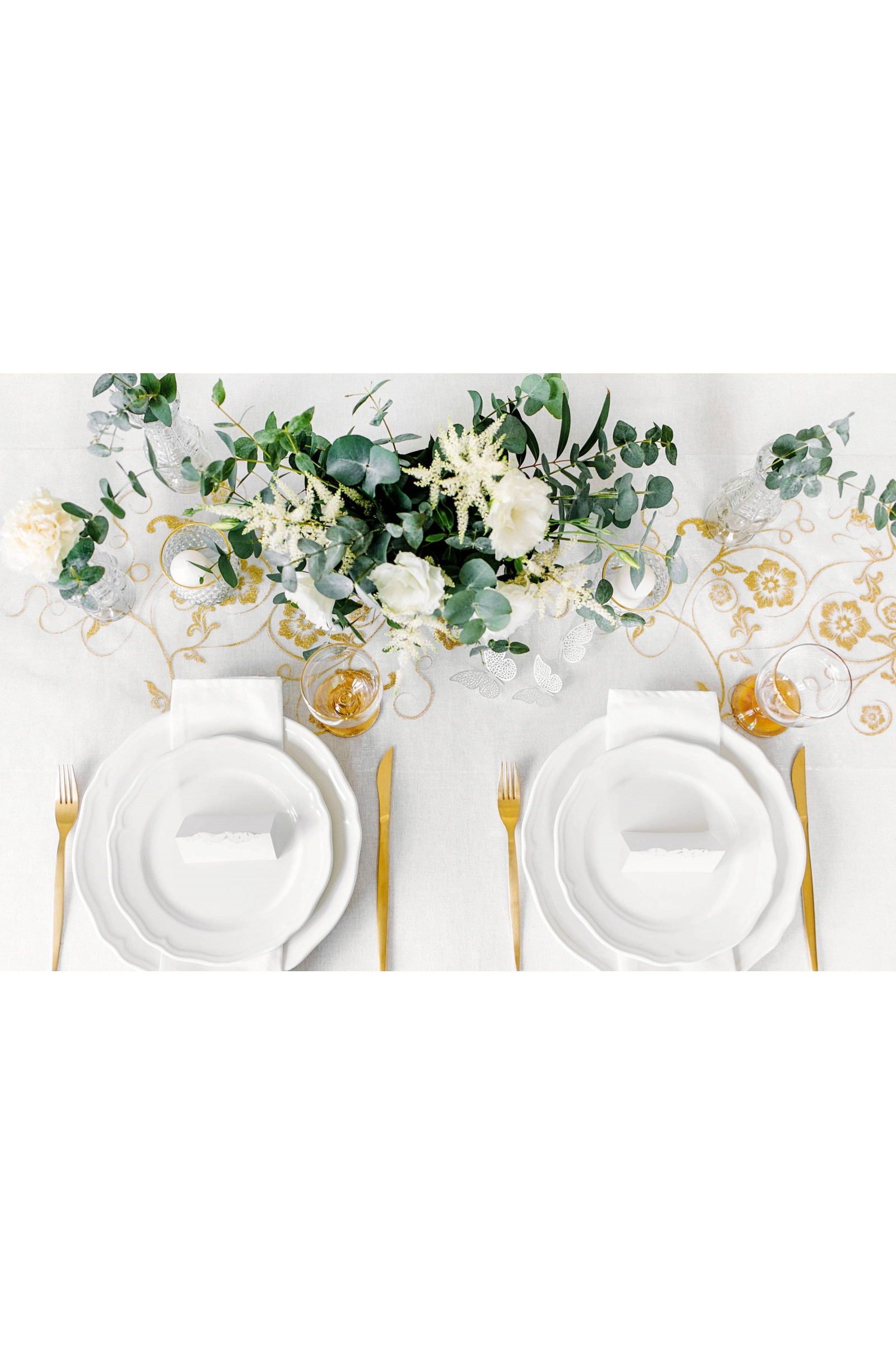 Lambrekin komunijny - złoty ornament 2 - obraz 1