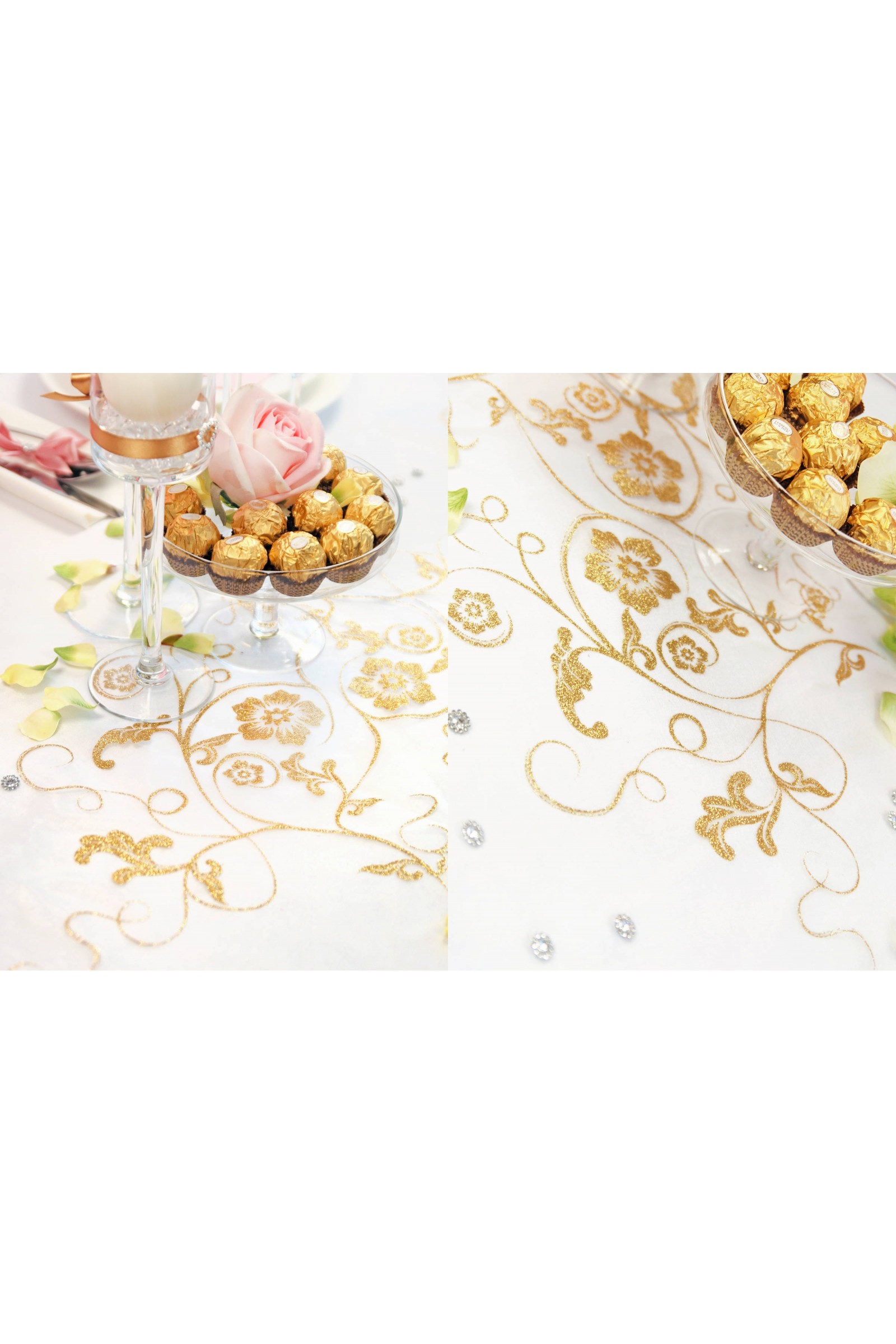 Lambrekin komunijny - złoty ornament 2 - obraz 5