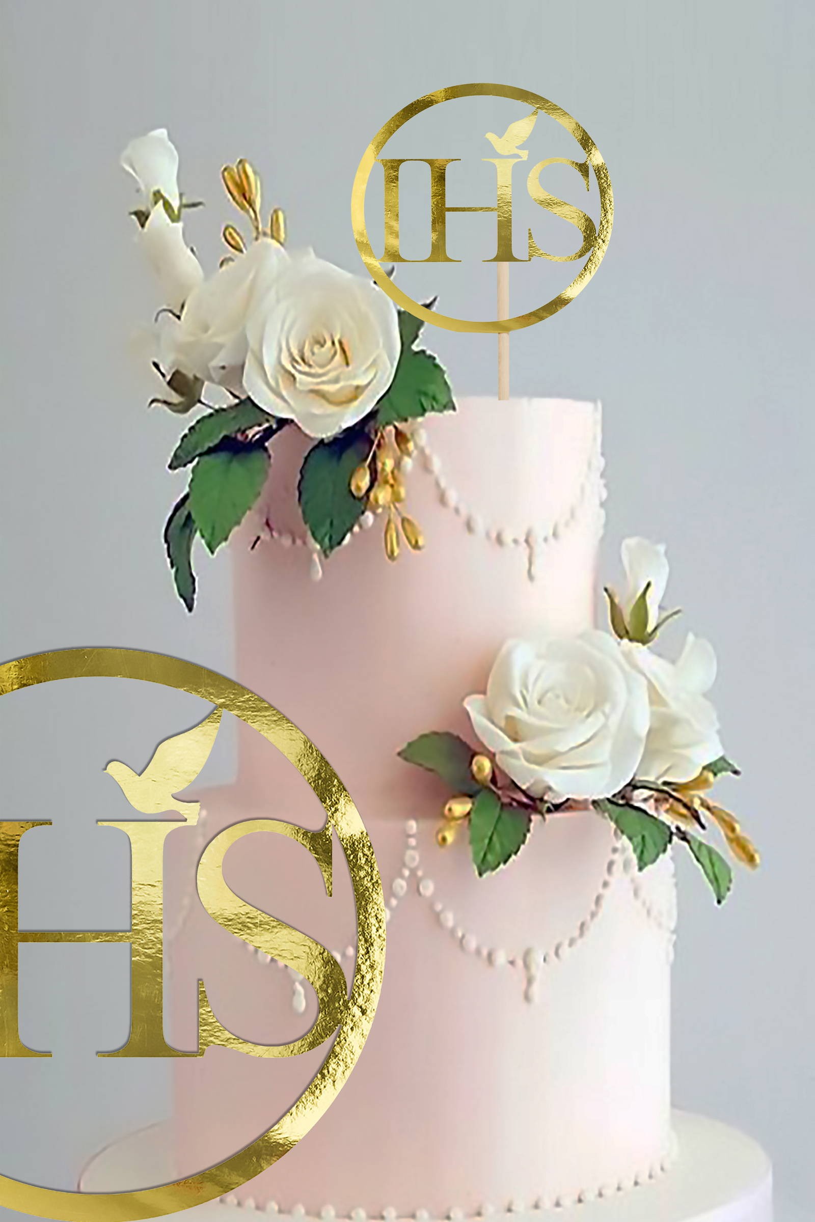 Dekoracja komunijna - IHS - obraz 0