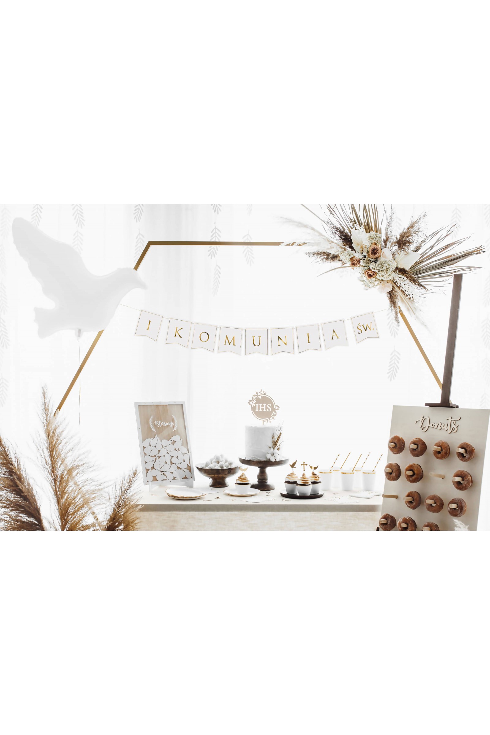 Balon komunijny - gołąbek - obraz 4