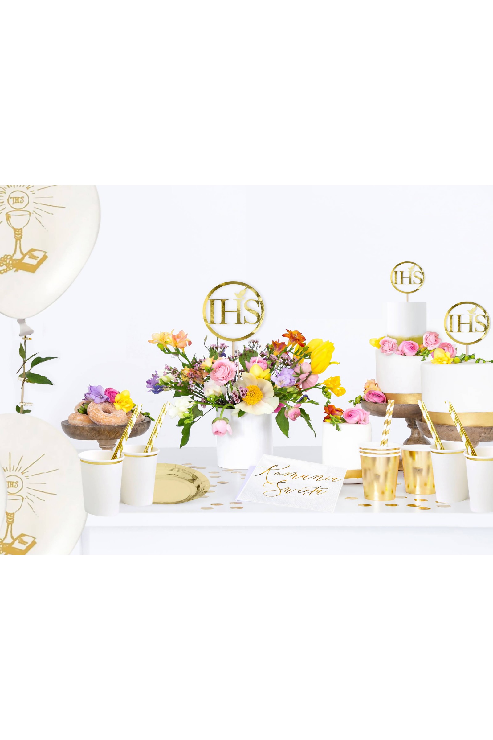 Dekoracja komunijna - IHS - obraz 4