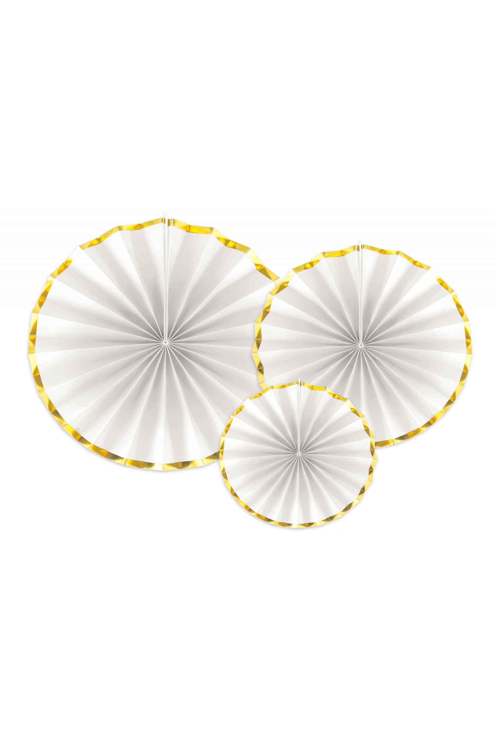 Dekoracje komunijne - rozety ze złotym obramowaniem - komplet - obraz 2