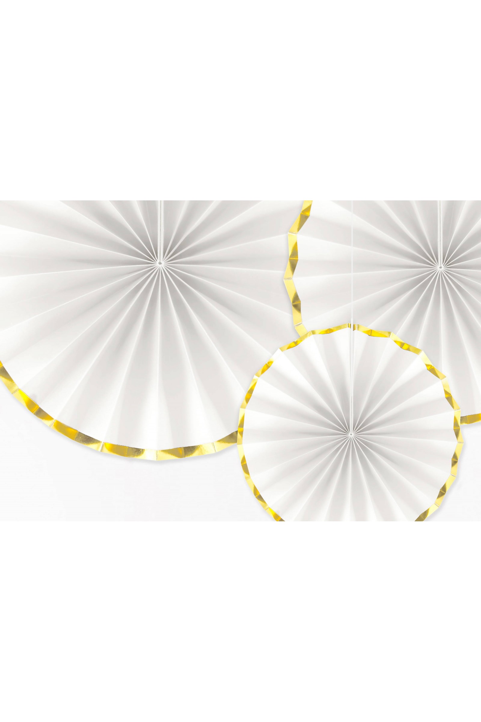 Dekoracje komunijne - rozety ze złotym obramowaniem - komplet - obraz 3