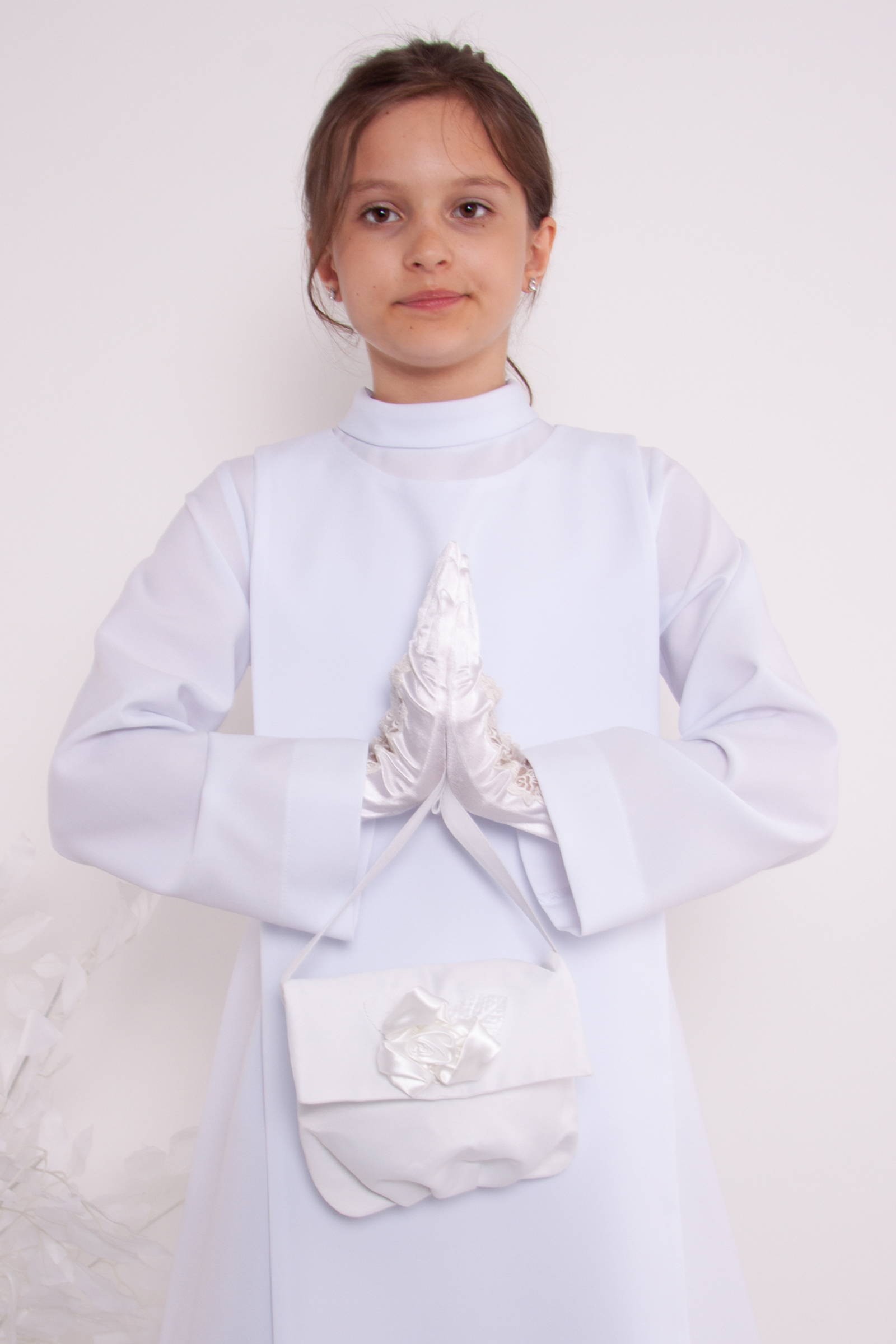 Alba komunijna 4/RH - z szkaplerzem (habitowa) - obraz 0