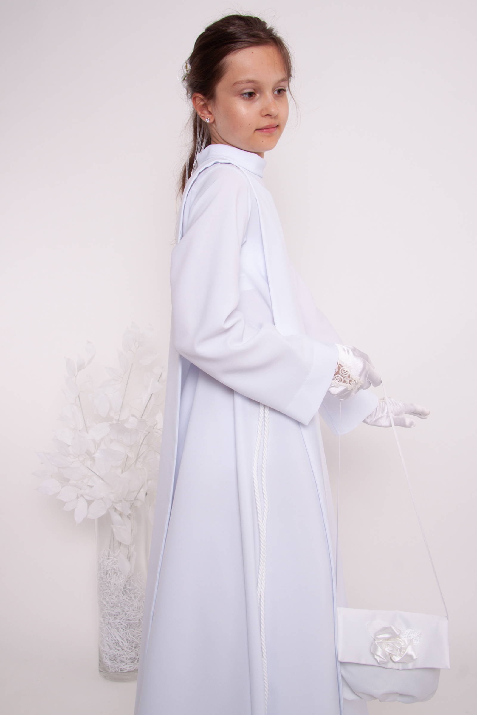 Alba komunijna 4/RH - z szkaplerzem (habitowa) - obraz 1