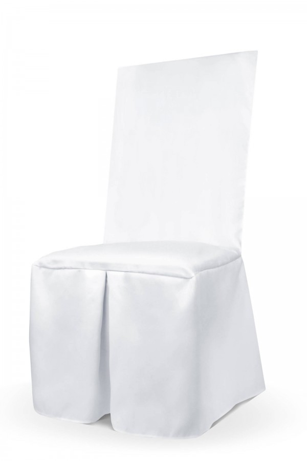 Komunijny pokrowiec na krzesło - biały