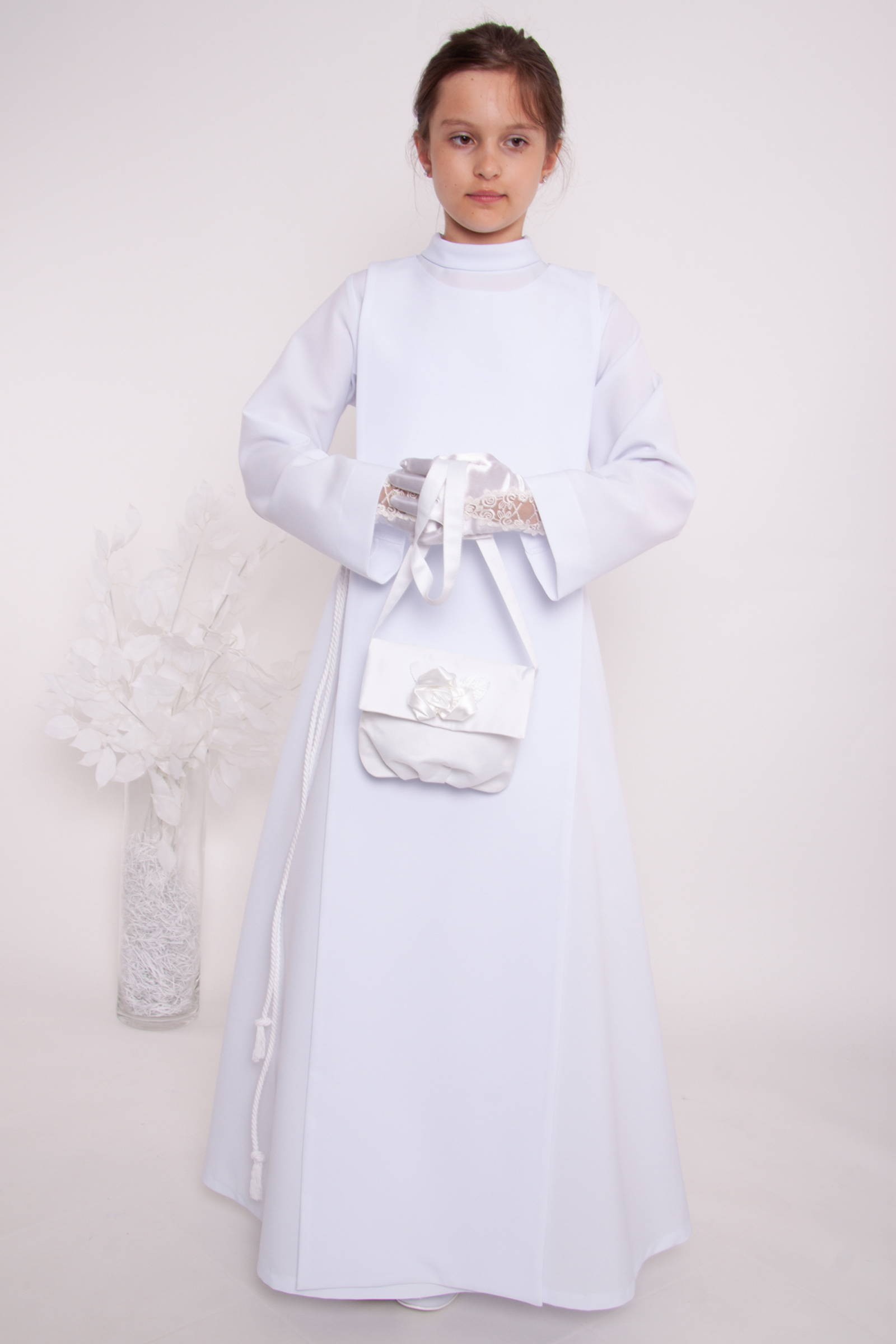 Alba komunijna 4/RH - z szkaplerzem (habitowa) - obraz 2