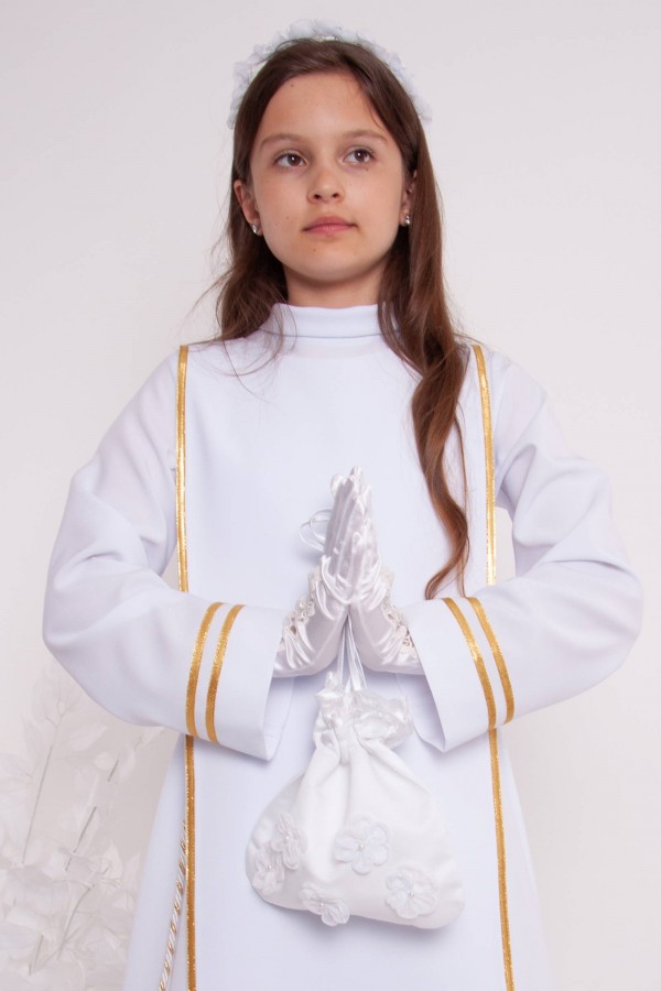 Alba komunijna 5/RH - z szkaplerzem (habitowa)