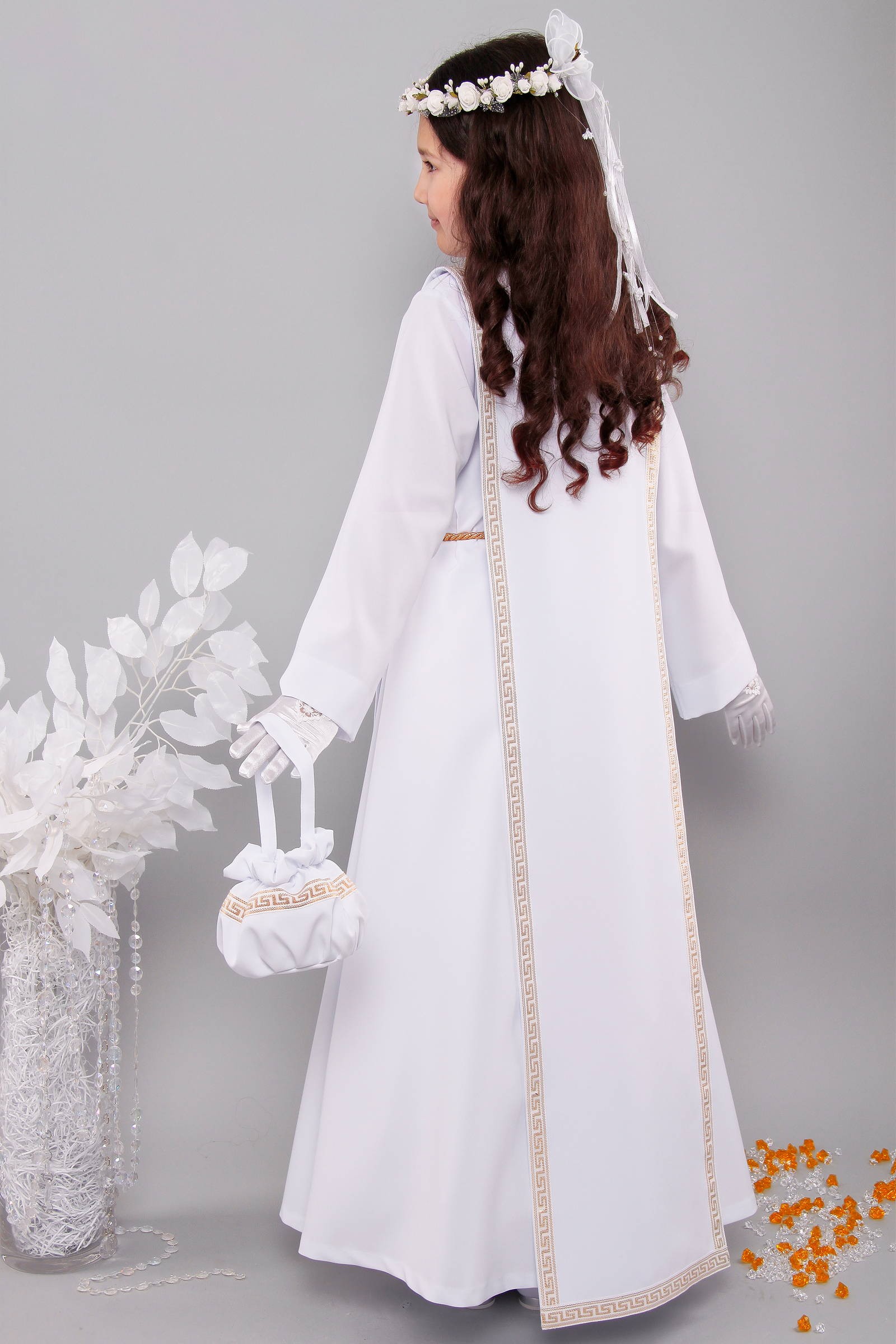 Alba komunijna 3/RH - z szkaplerzem (habitowa) - obraz 3