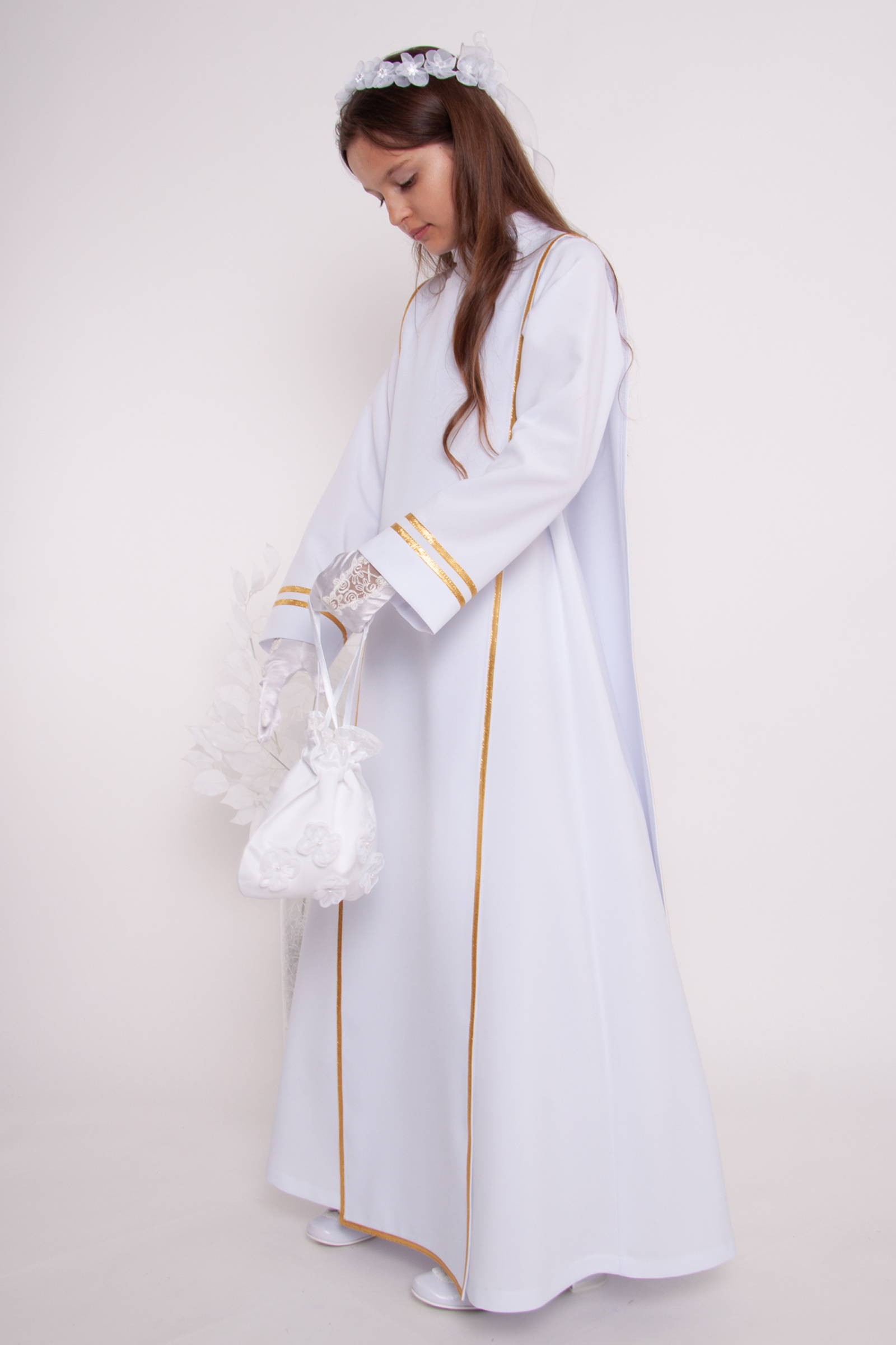 Alba komunijna 5/RH - z szkaplerzem (habitowa) - obraz 3