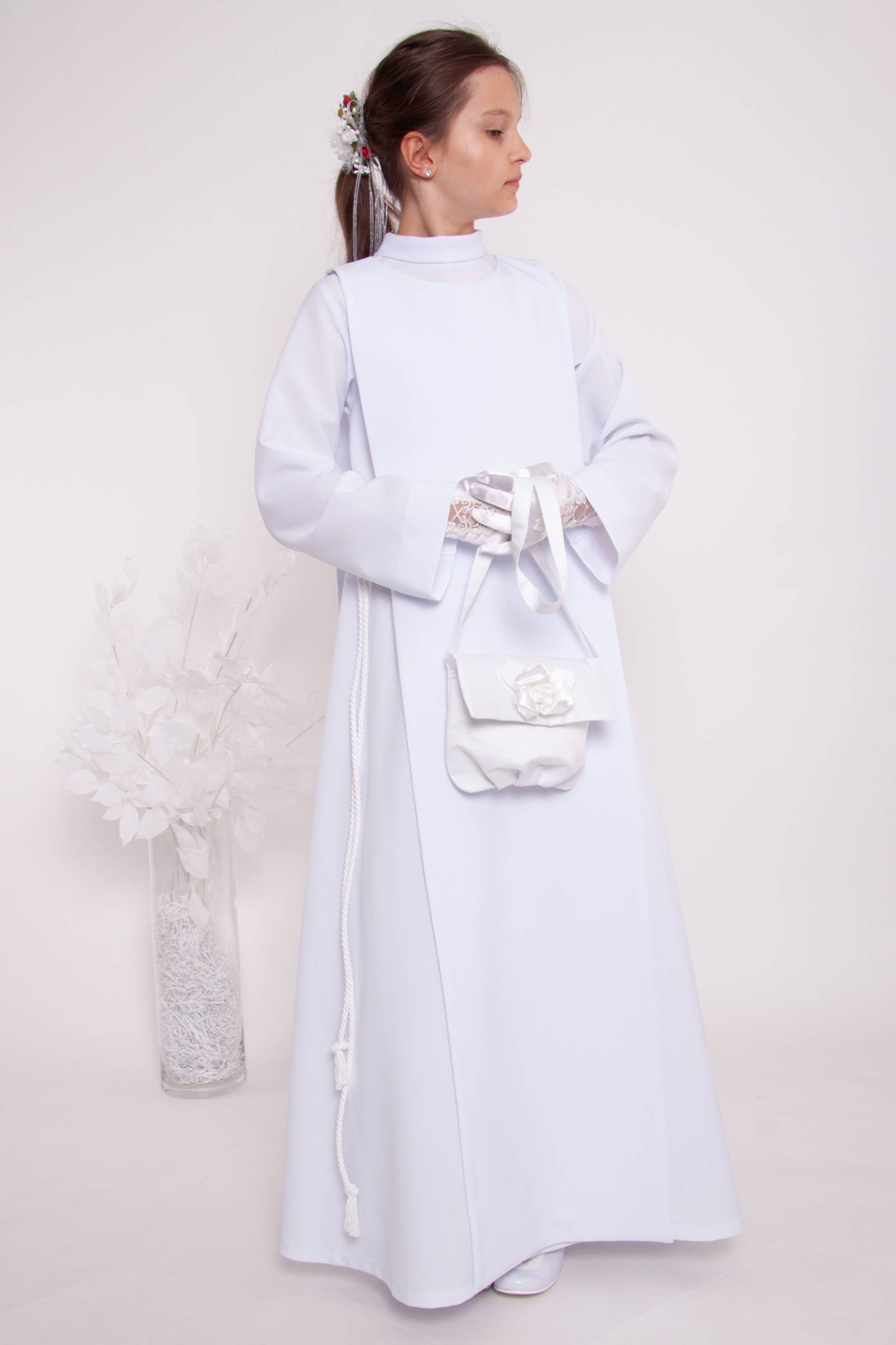 Alba komunijna 4/RH - z szkaplerzem (habitowa) - obraz 4