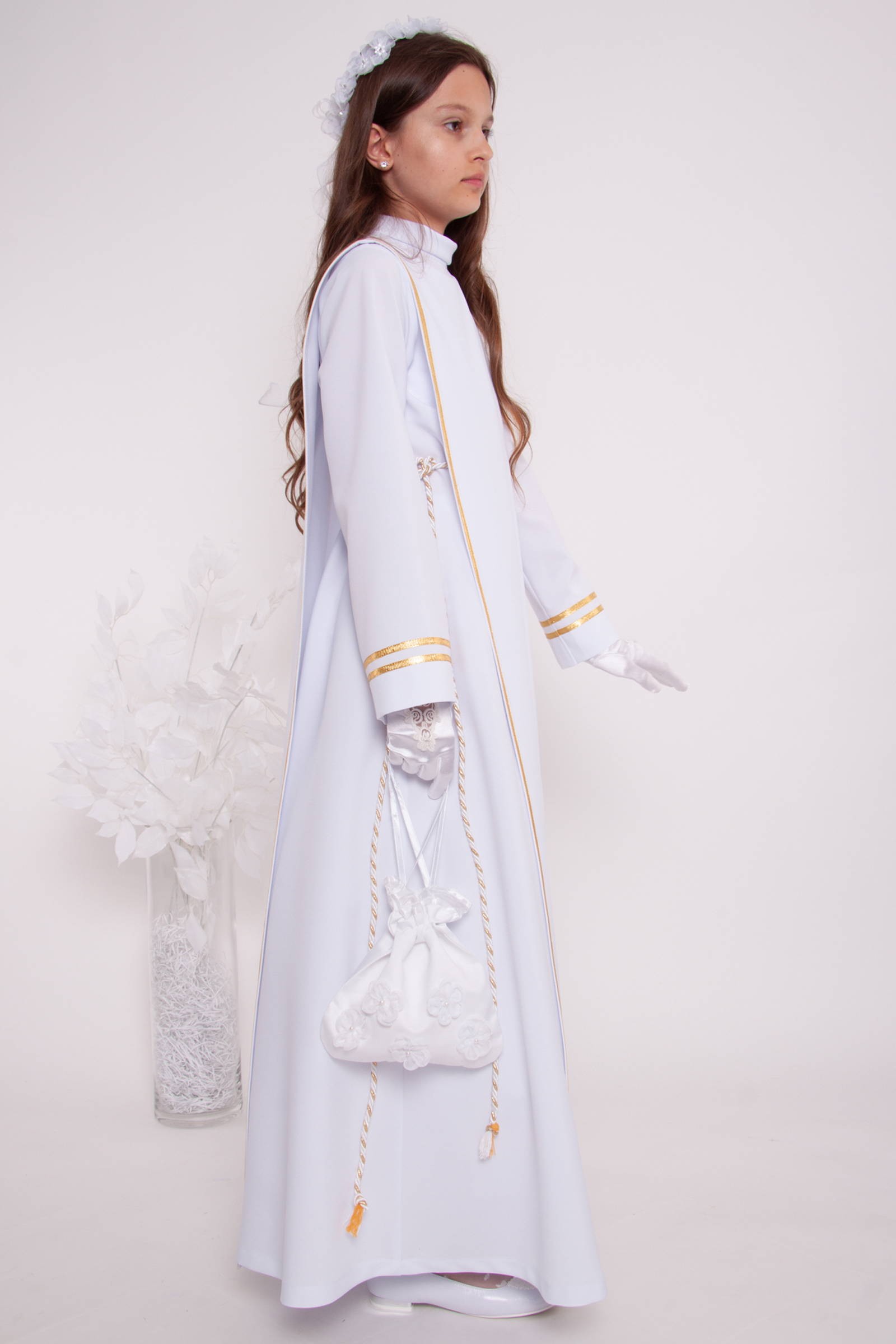 Alba komunijna 5/RH - z szkaplerzem (habitowa) - obraz 2