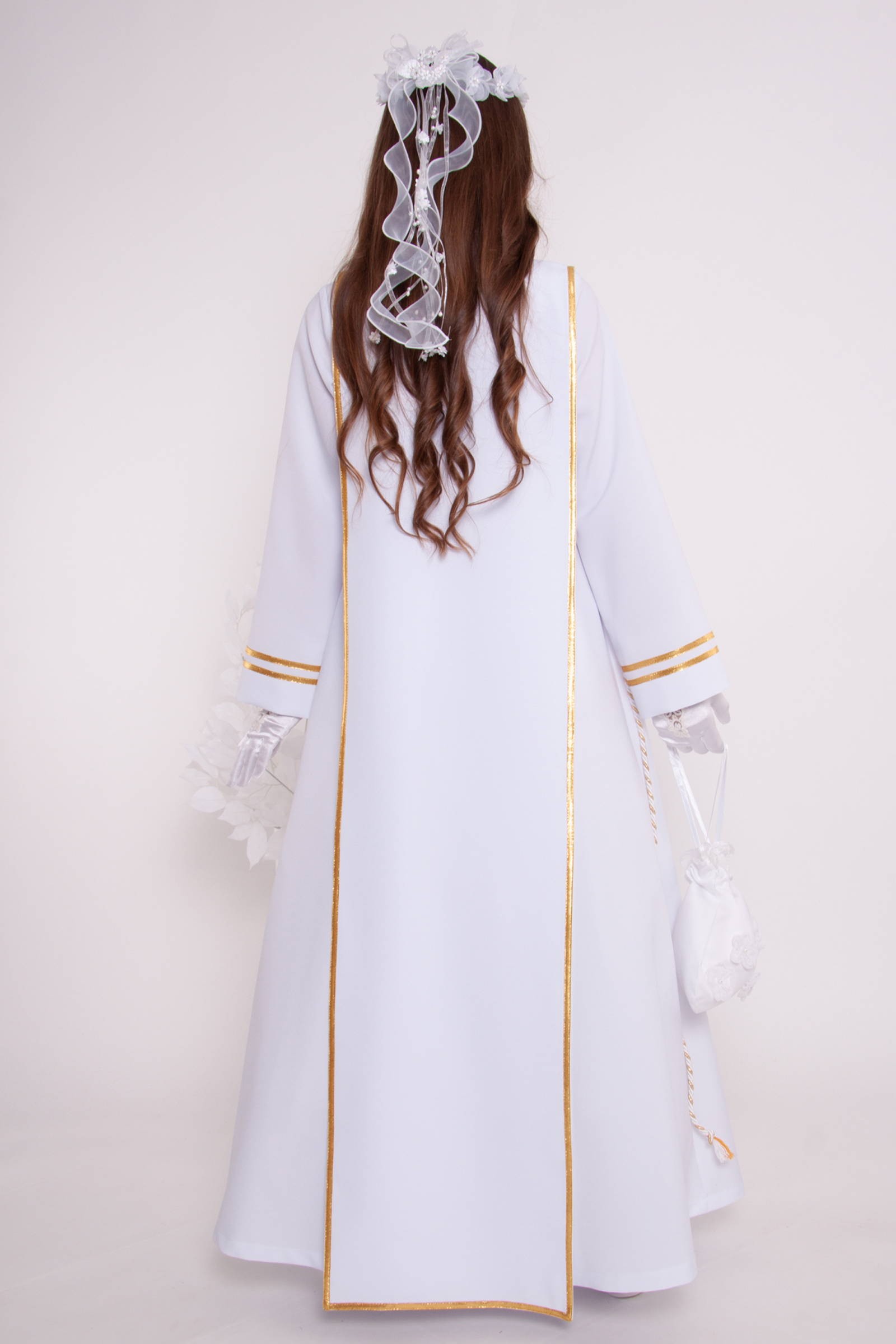 Alba komunijna 5/RH - z szkaplerzem (habitowa) - obraz 5