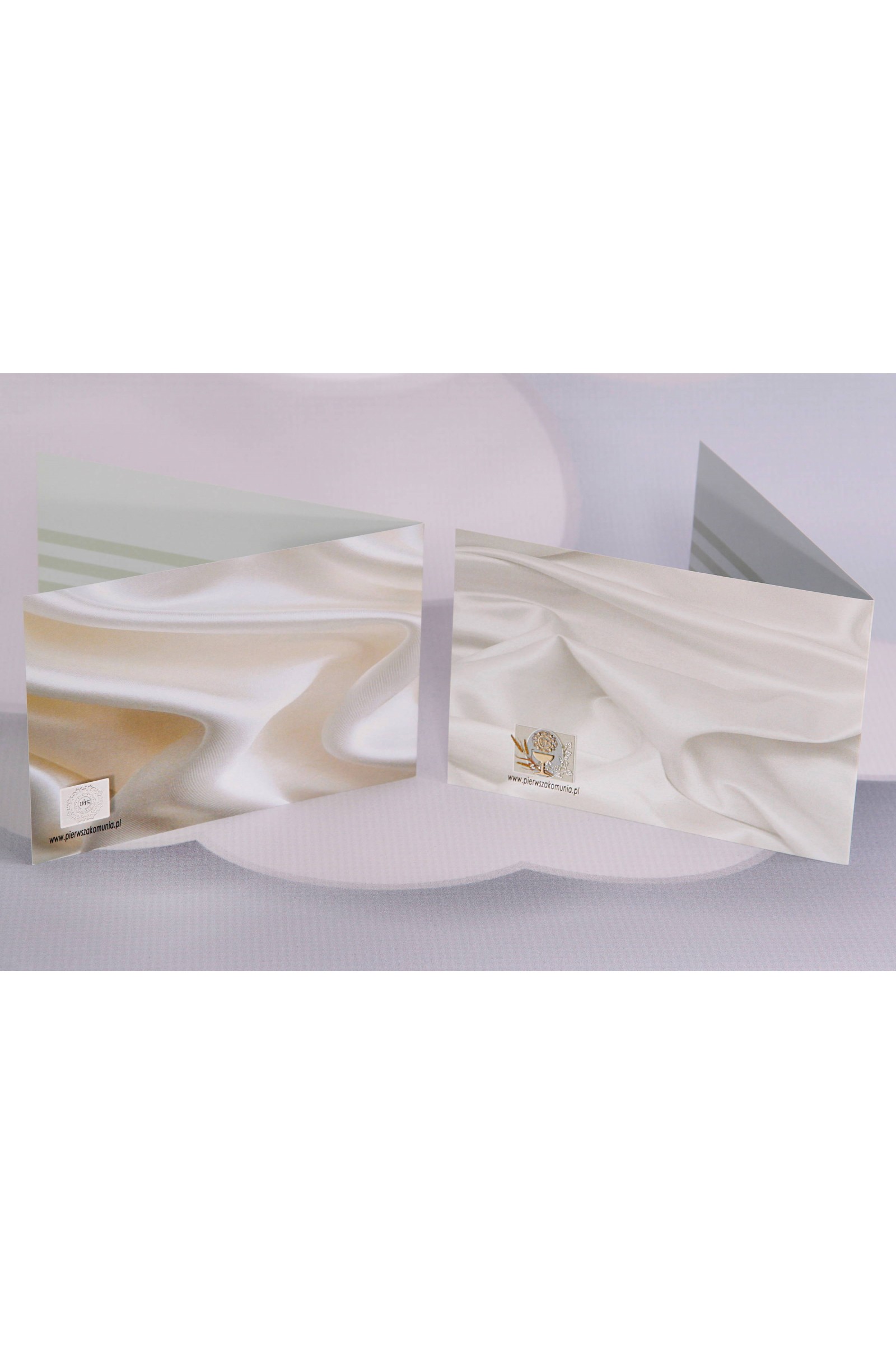 Personalizowane zaproszenia komunijne popularne - Satyna 1 (a,c) - obraz 2