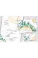 Personalizowane zaproszenia komunijne i winietki - Finezyjny Eukaliptus - obraz 0