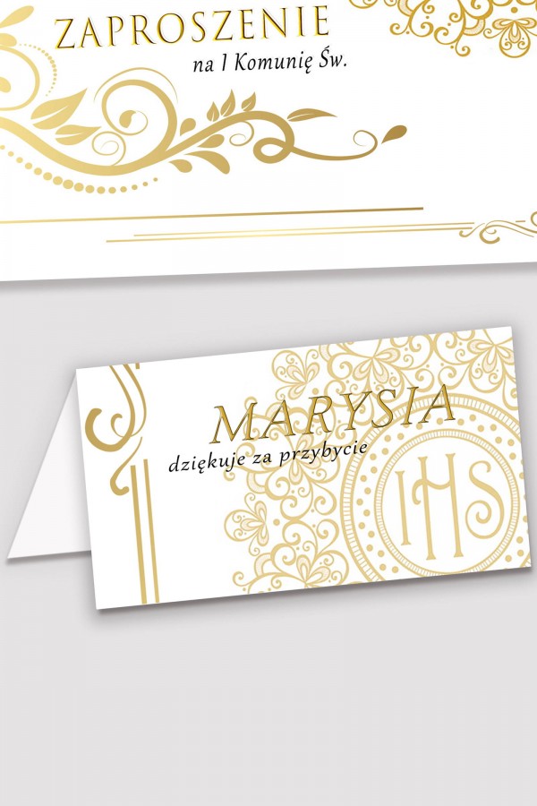Personalizowane winietki komunijne - Elegance