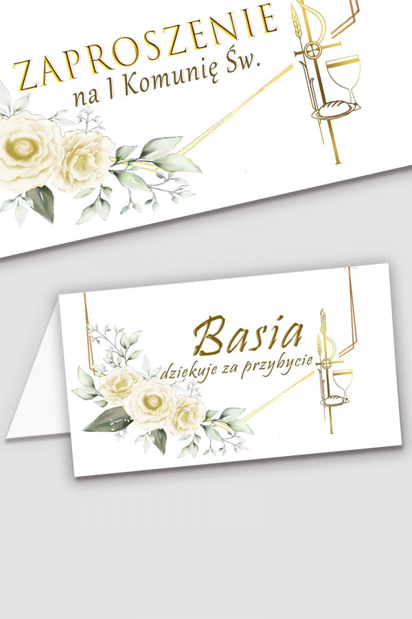 Personalizowane winietki komunijne - Gracja
