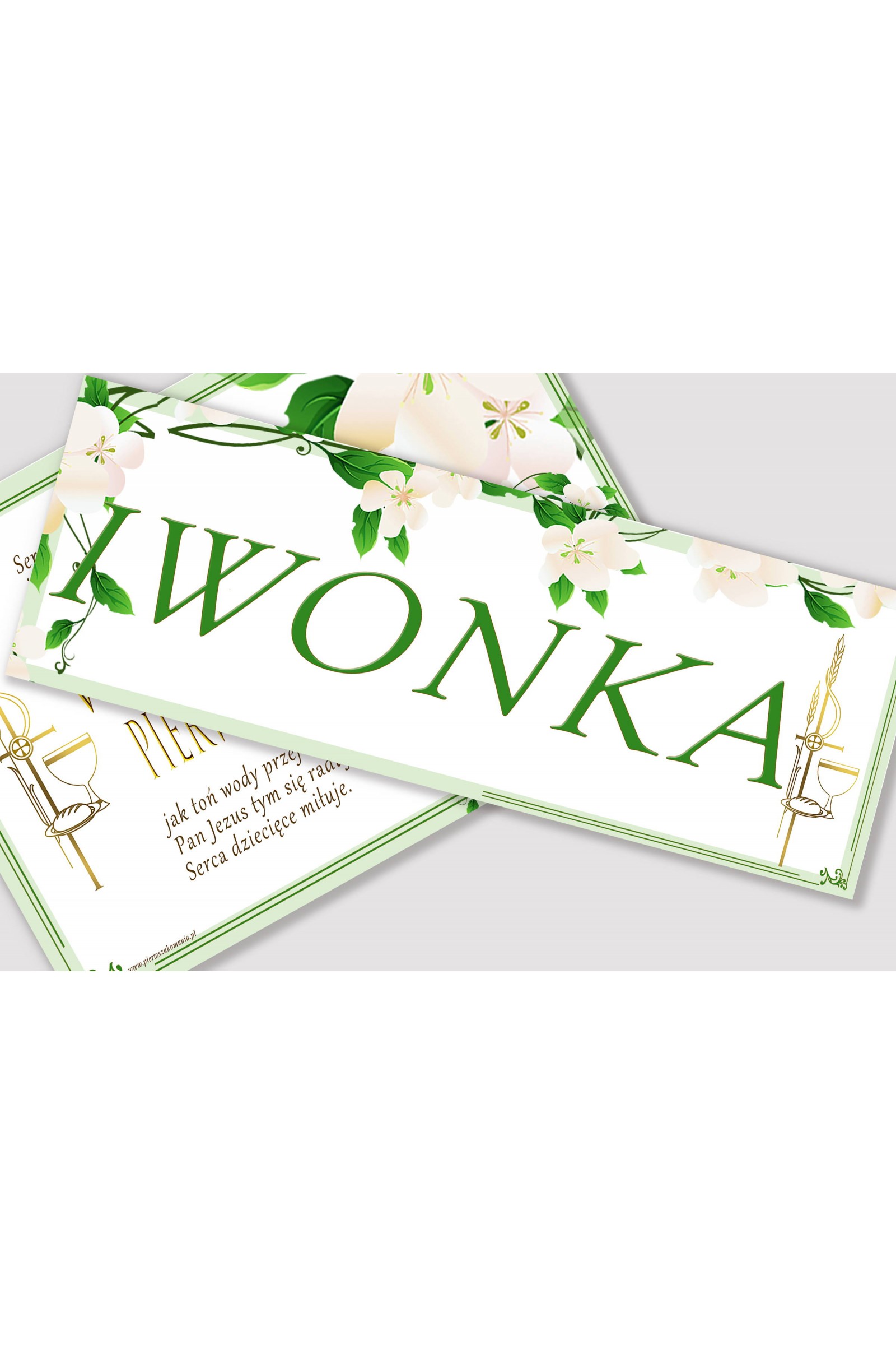 Personalizowany dekoracyjny zestaw komunijny - Świeżość poranka - obraz 2