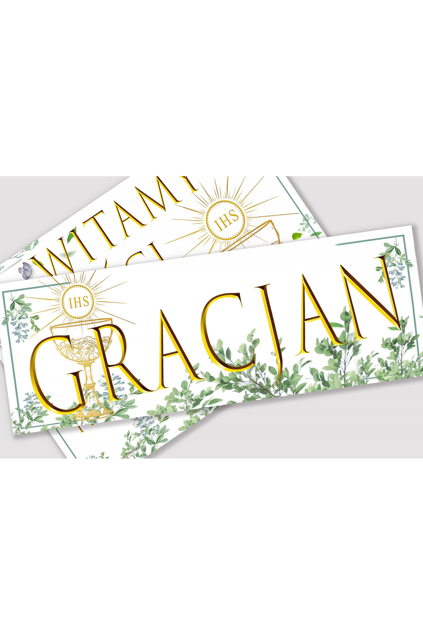 Personalizowany dekoracyjny zestaw komunijny - Słowik w gaju - obraz 2