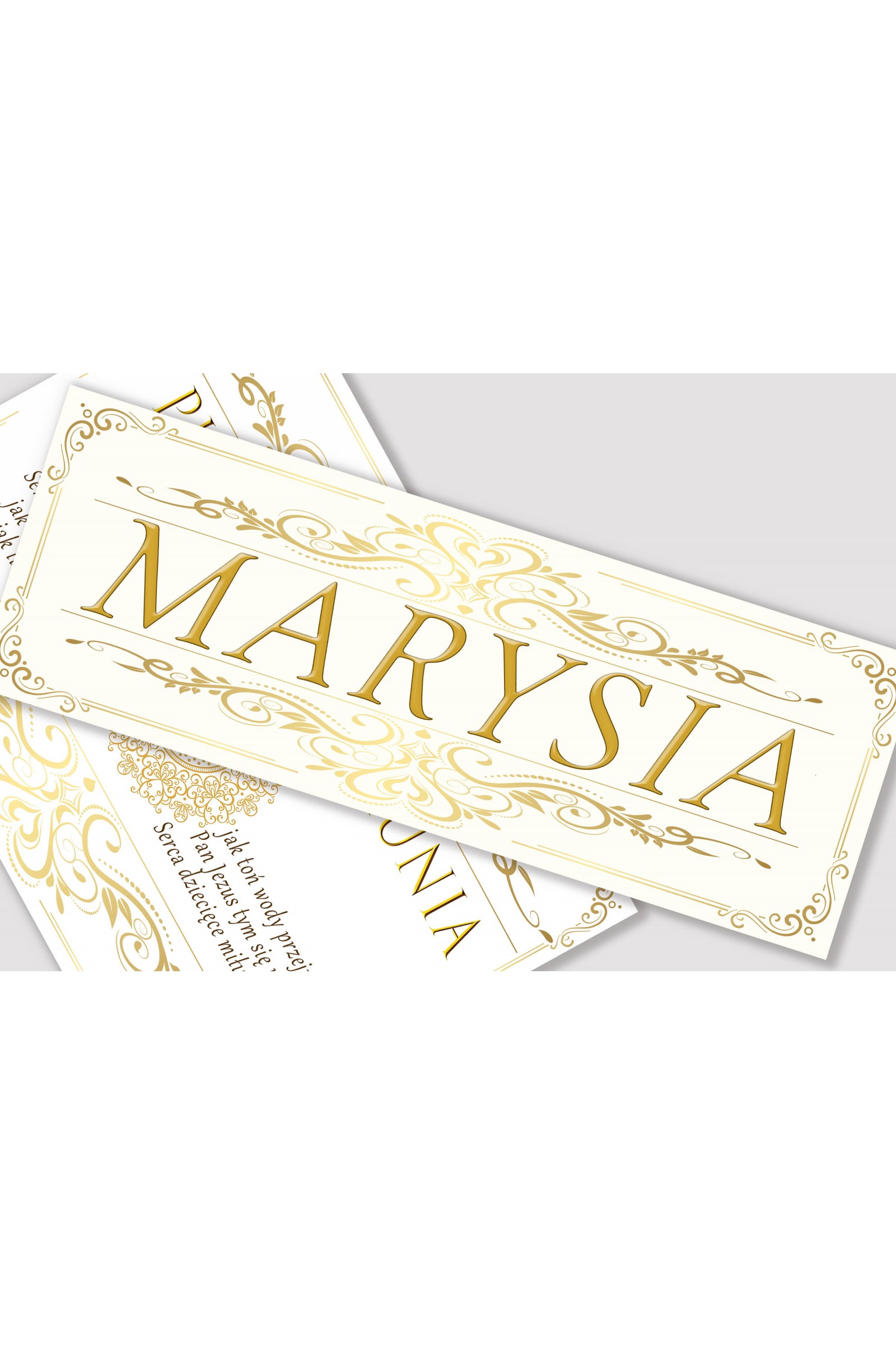 Personalizowany plakat komunijny z imieniem - Elegance - obraz 1