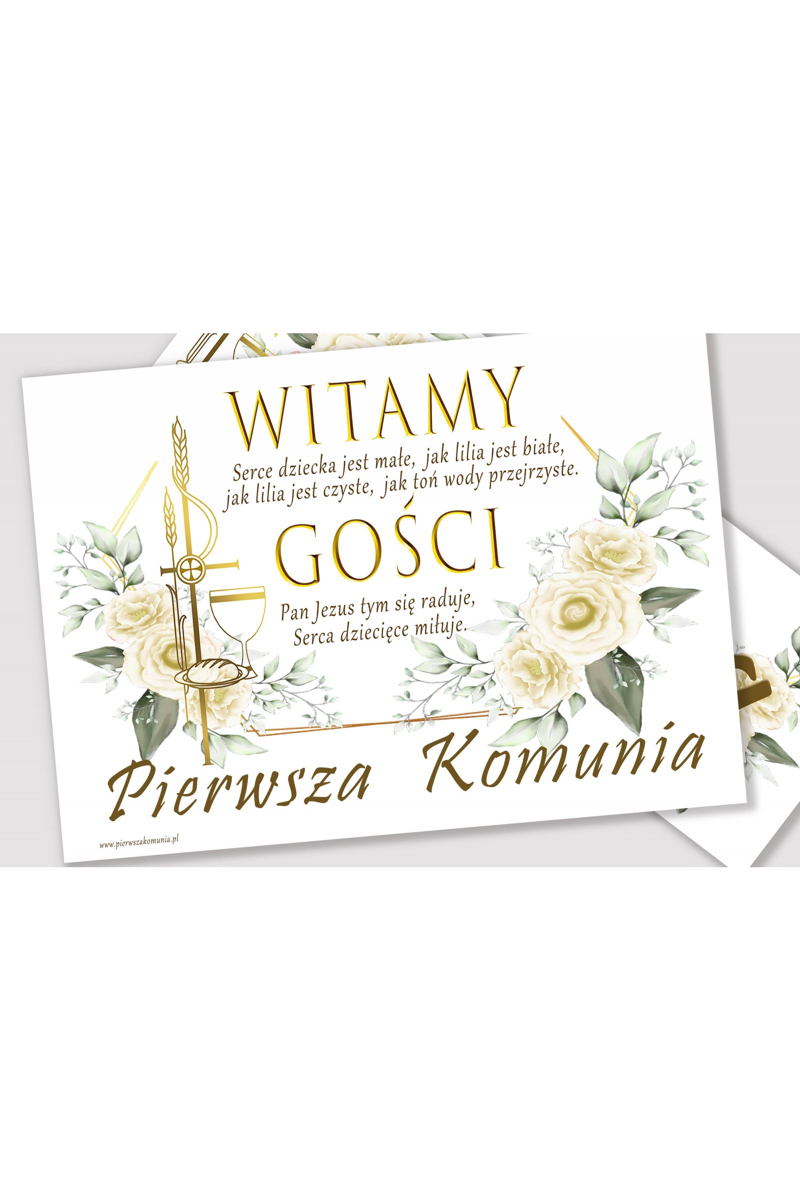 Personalizowany plakat komunijny z imieniem - Gracja - obraz 2