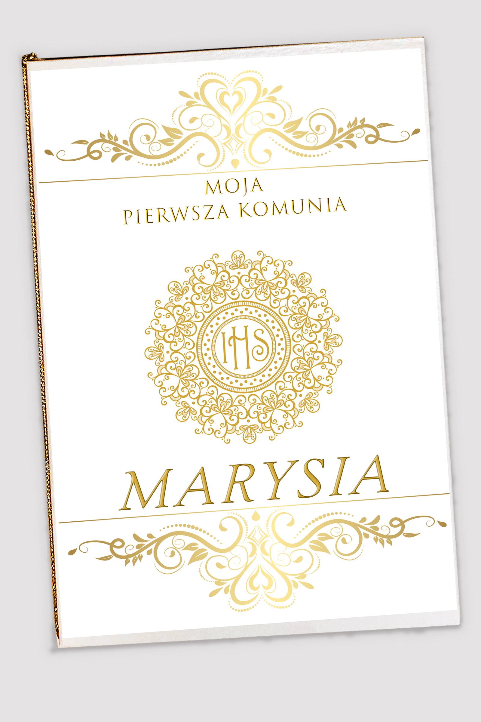 Personalizowana księga pamiątkowa komunijna - Elegance - obraz 1