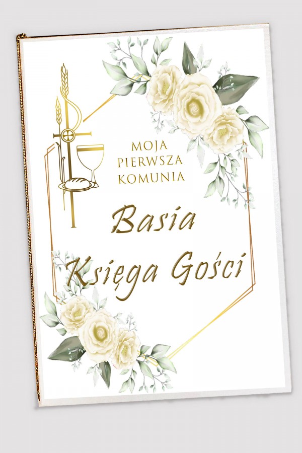 Personalizowana księga pamiątkowa komunijna - Gracja