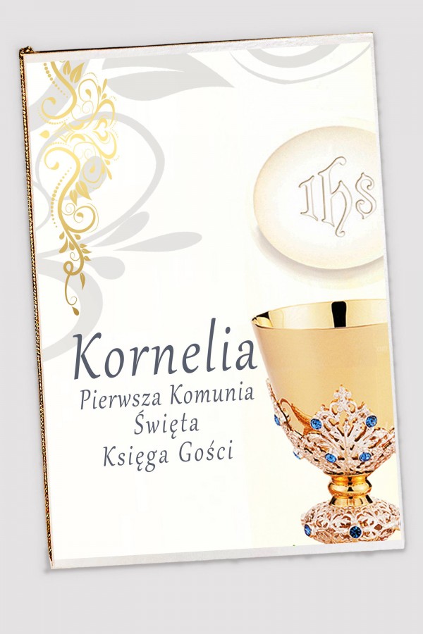 Personalizowana księga pamiątkowa komunijna - Kielich