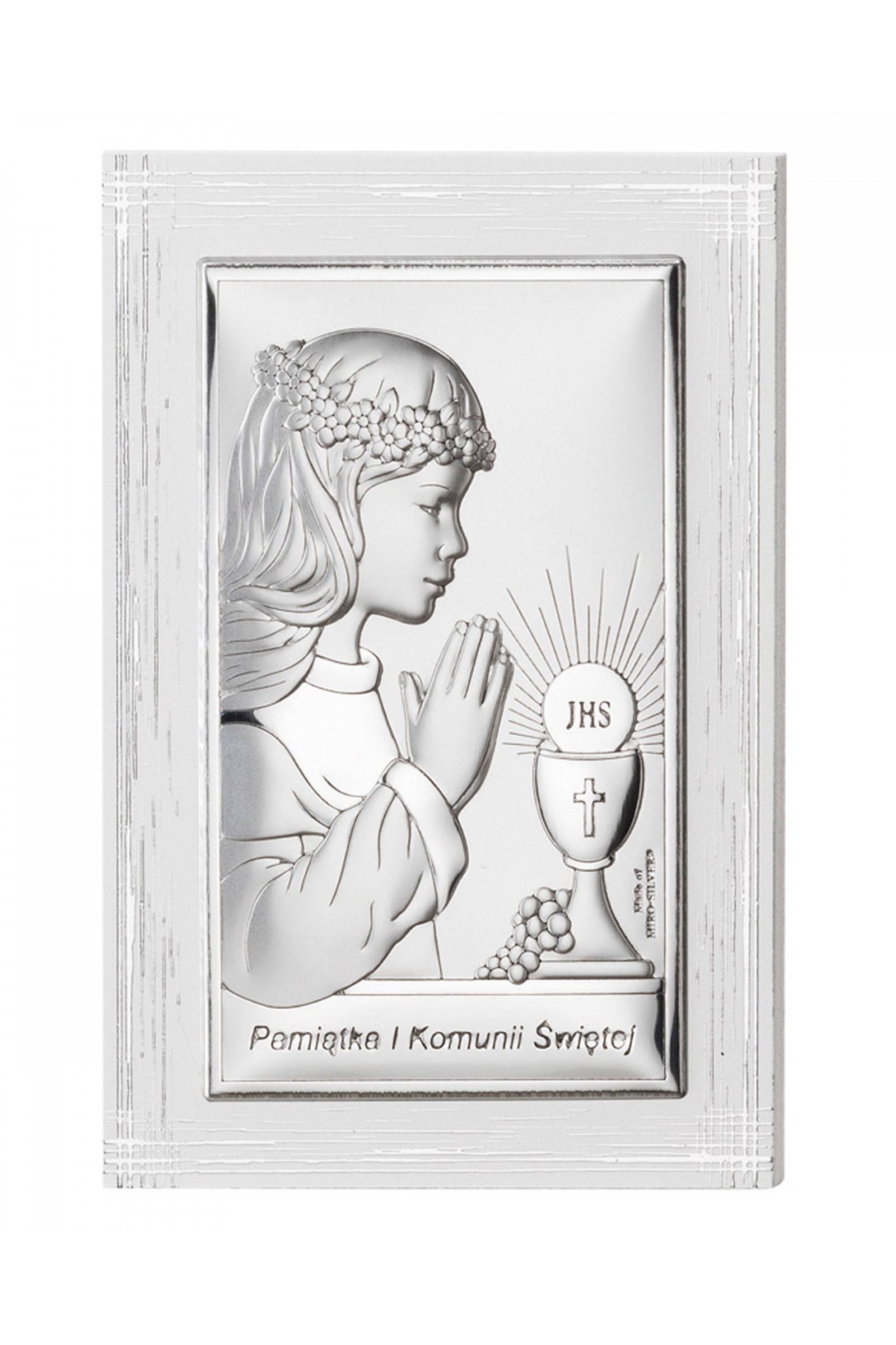 Obrazek na pamiątkę I Komunii Św. z dziewczynką - obraz 0