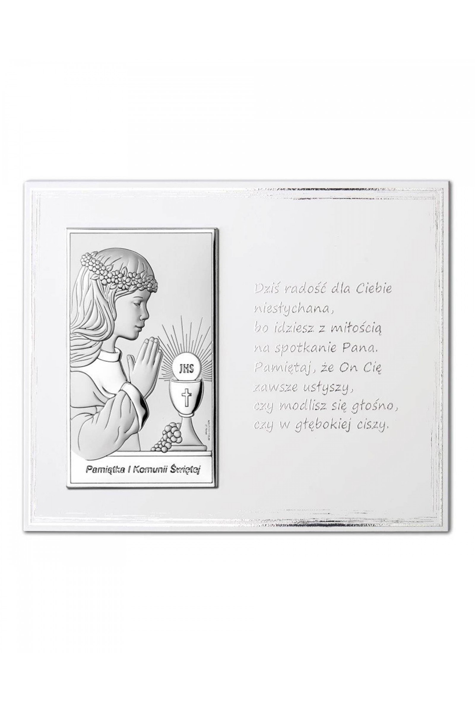 Obrazek na pamiątkę I Komunii Św. z dziewczynką - obraz 0