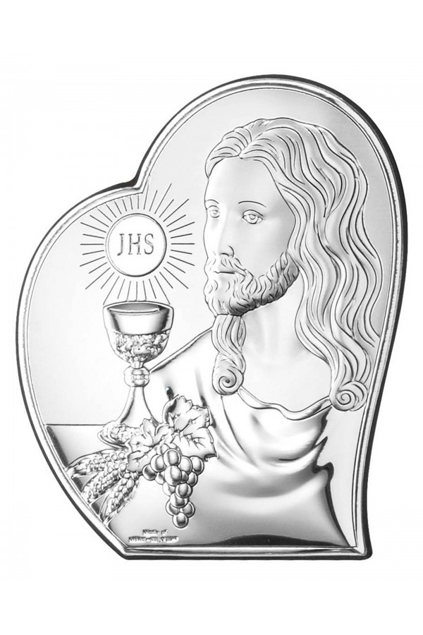 Obrazek na pamiątkę I Komunii Św. z Jezusem w 'sercu'