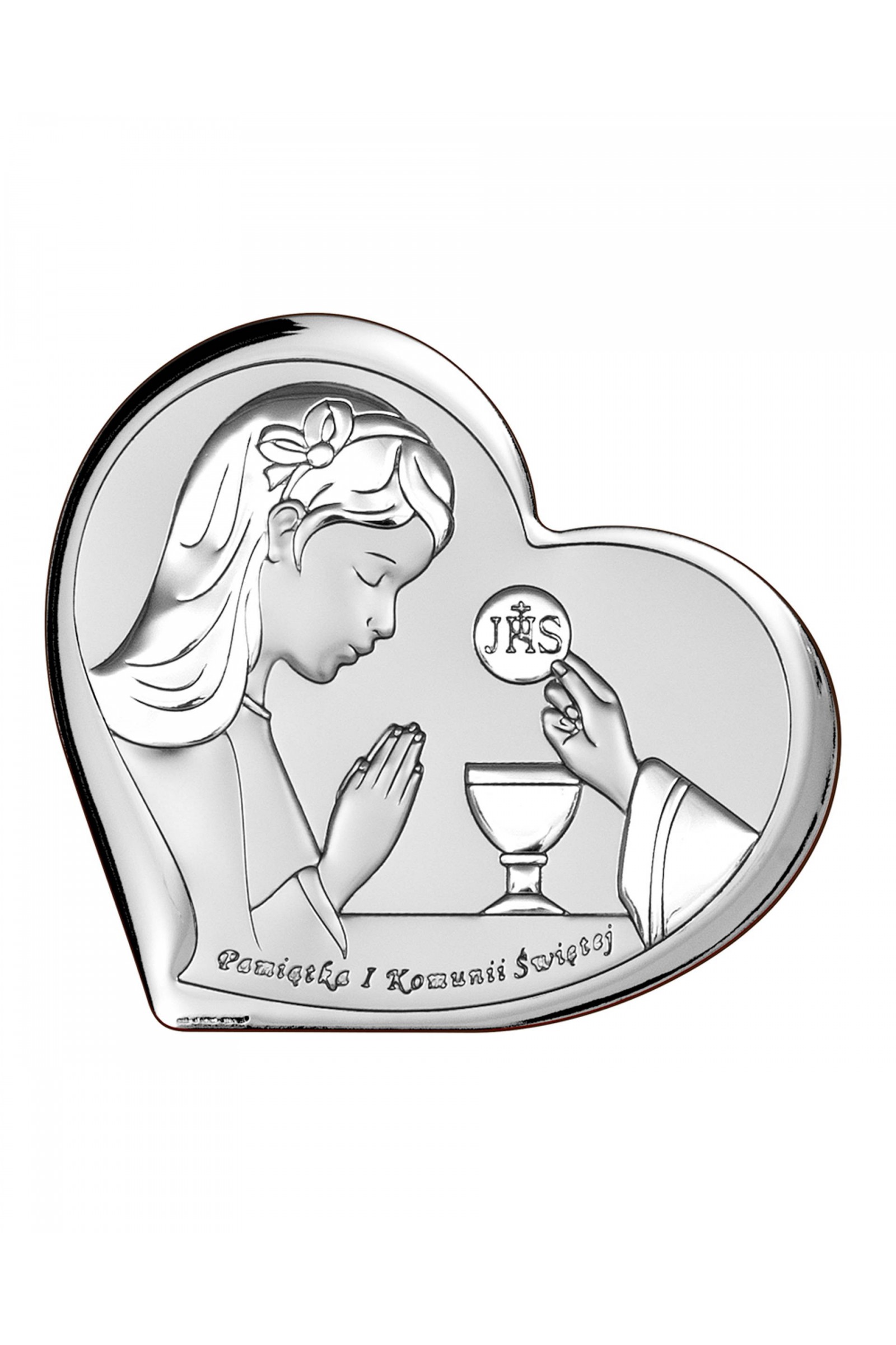 Obrazek na pamiątkę I Komunii Św. z dziewczynką w 'sercu' - obraz 0