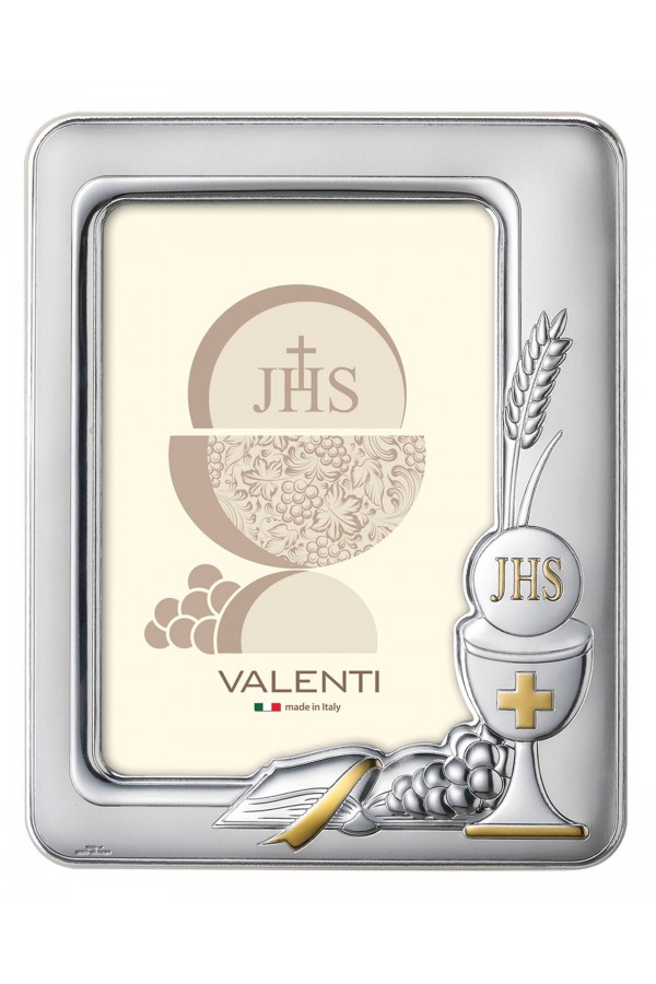 Ramka na zdjęcie z okazji I Komunii Św. z motywem kielicha i hostii